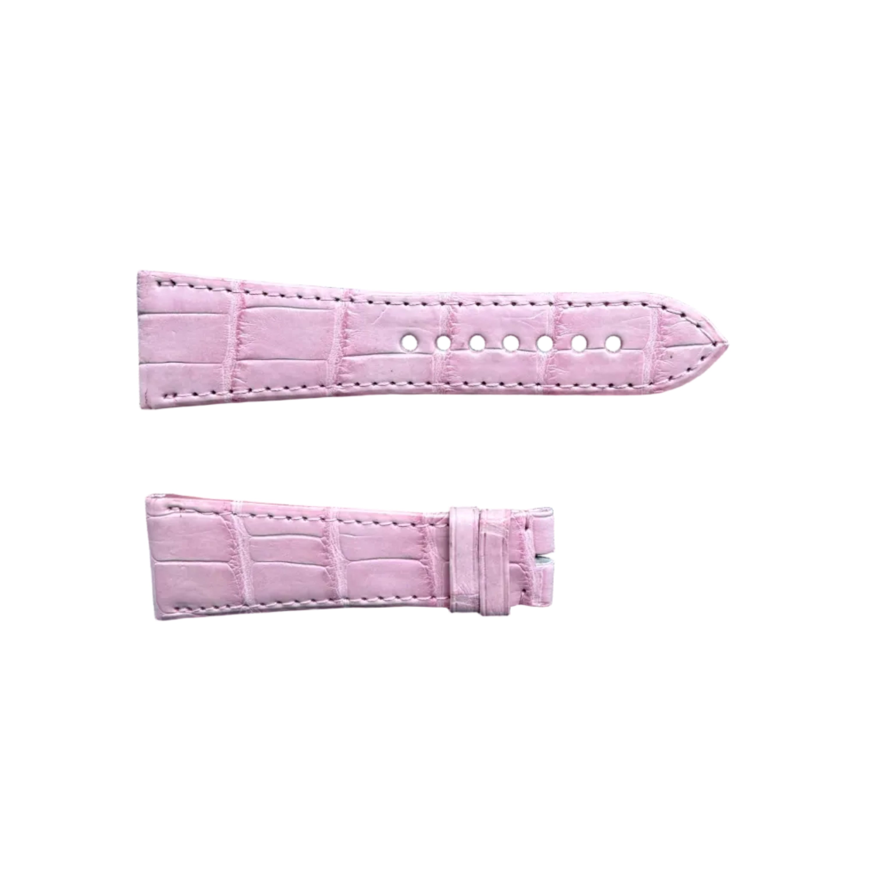 Authentic Cartier Pink Alligator Watch Strap Band 24mm