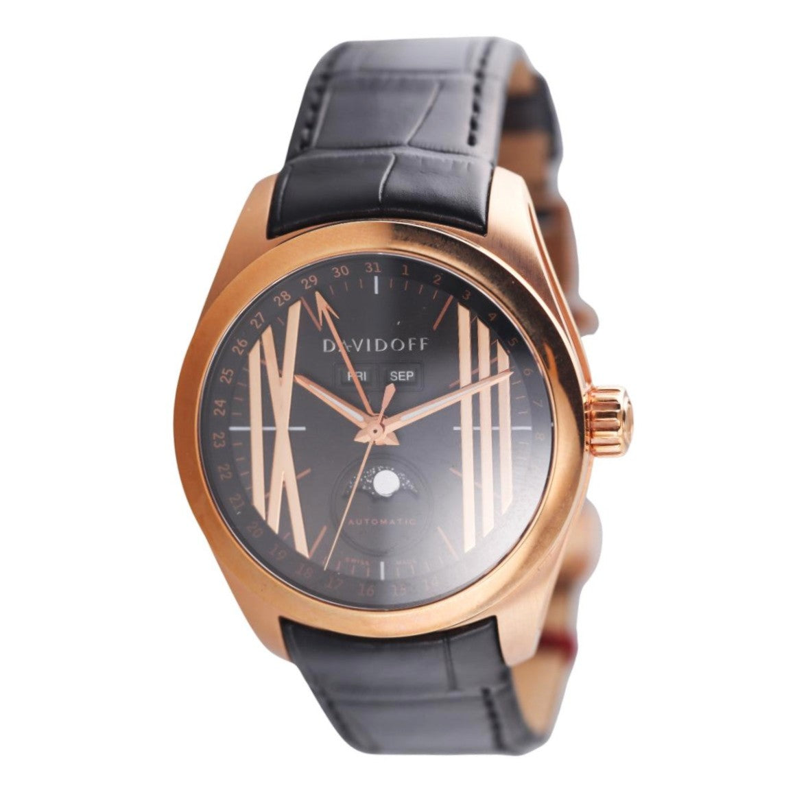 Davidoff Velocity Moonphase Day Date Automatic Watch 21141/047