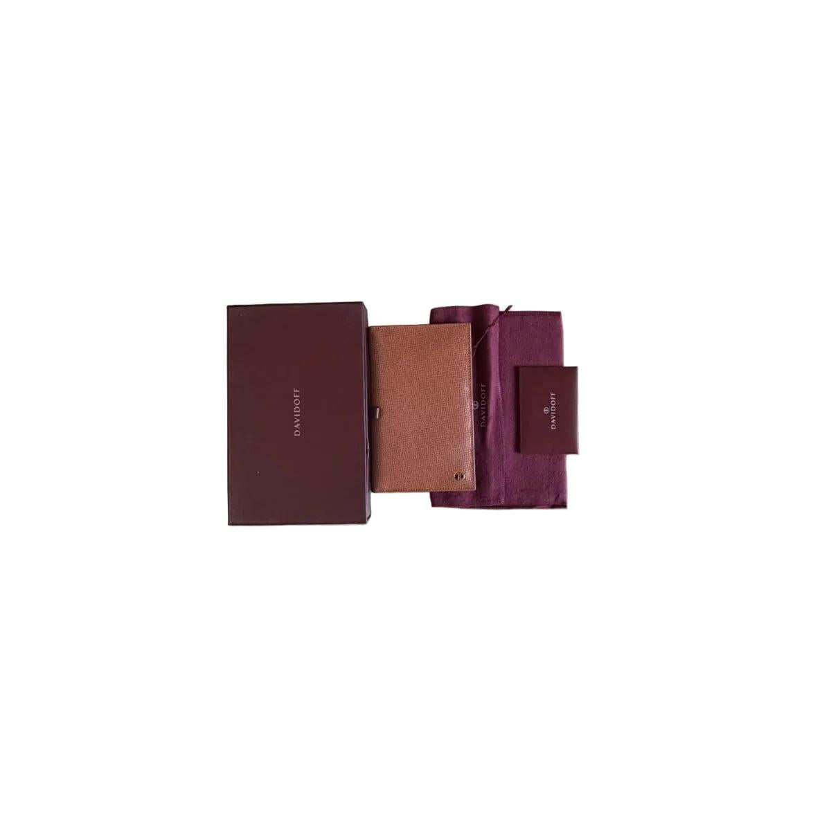 Davidoff Brown Leather Wallet Cardholder 10239