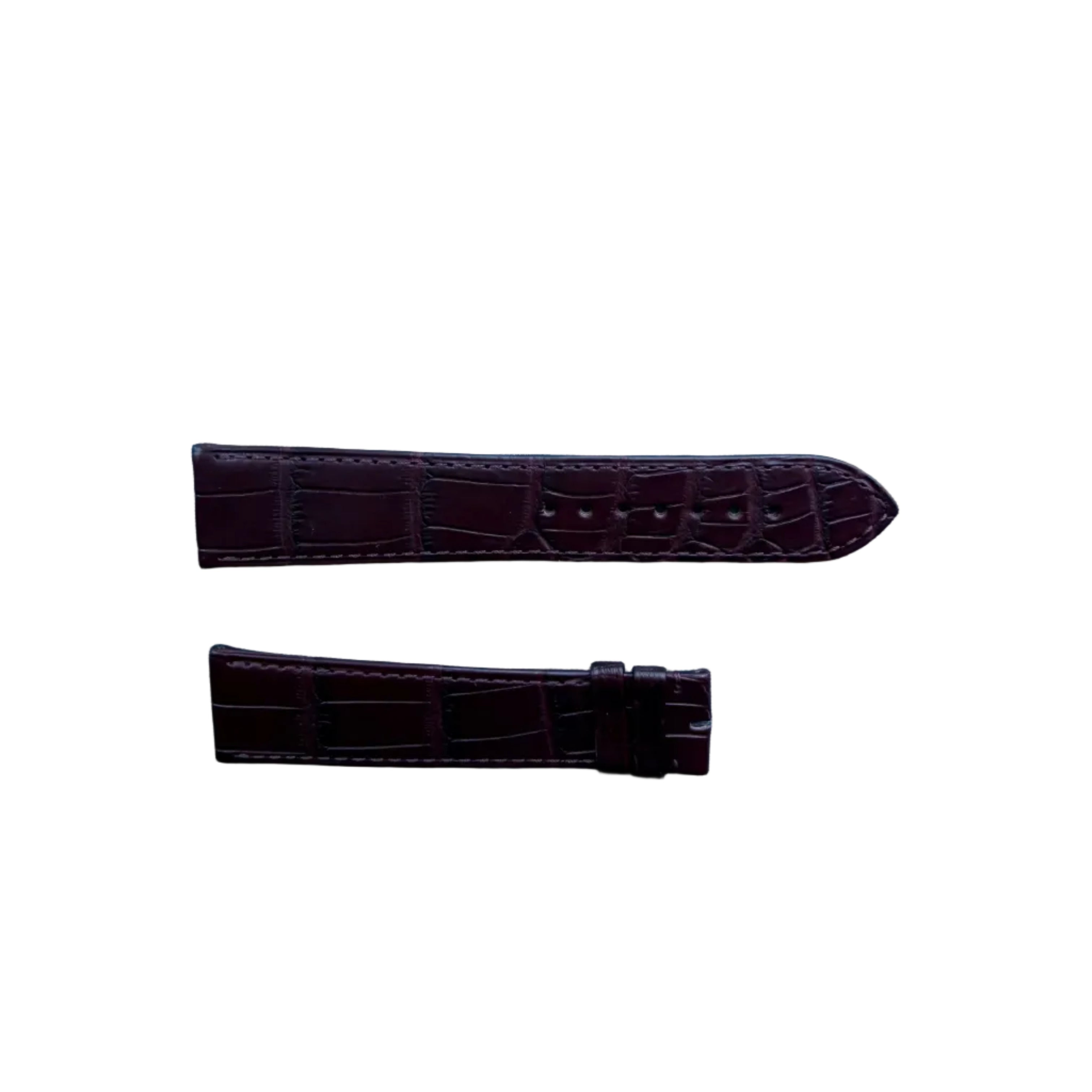 Authentic Cartier Burgundy Alligator Watch Strap Band 20.60mm KD98BS49-S06