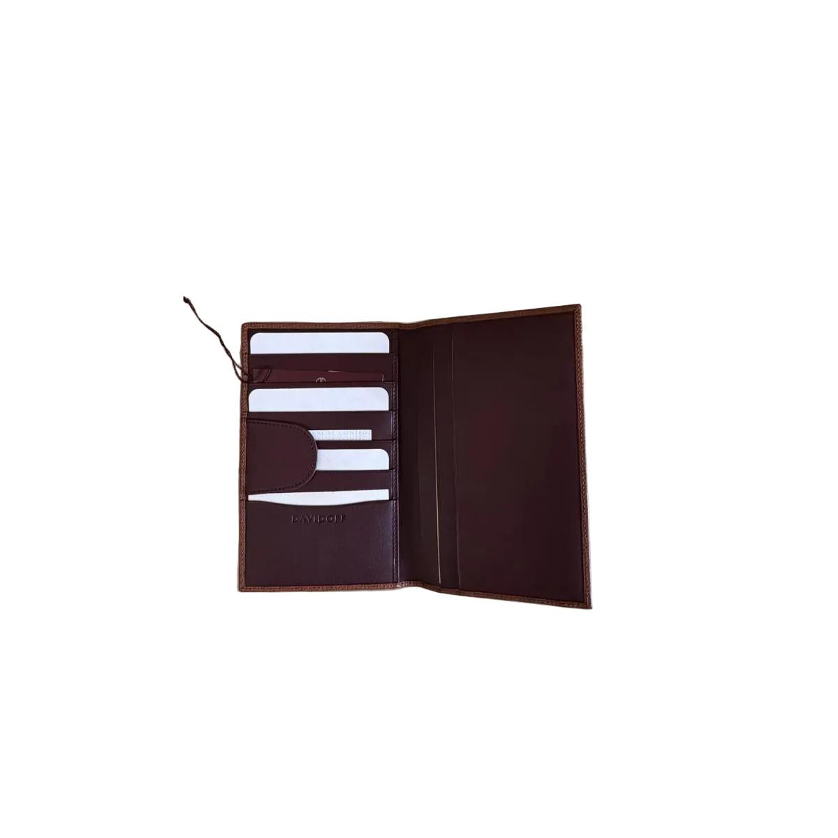 Davidoff Brown Leather Wallet Cardholder 10239