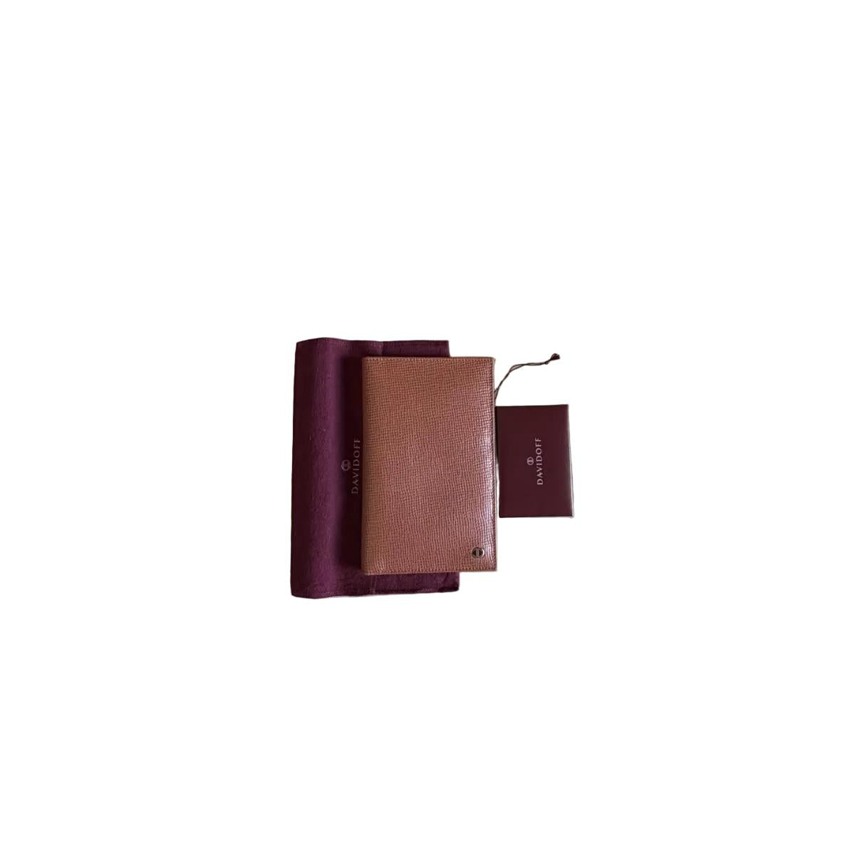 Davidoff Brown Leather Wallet Cardholder 10239