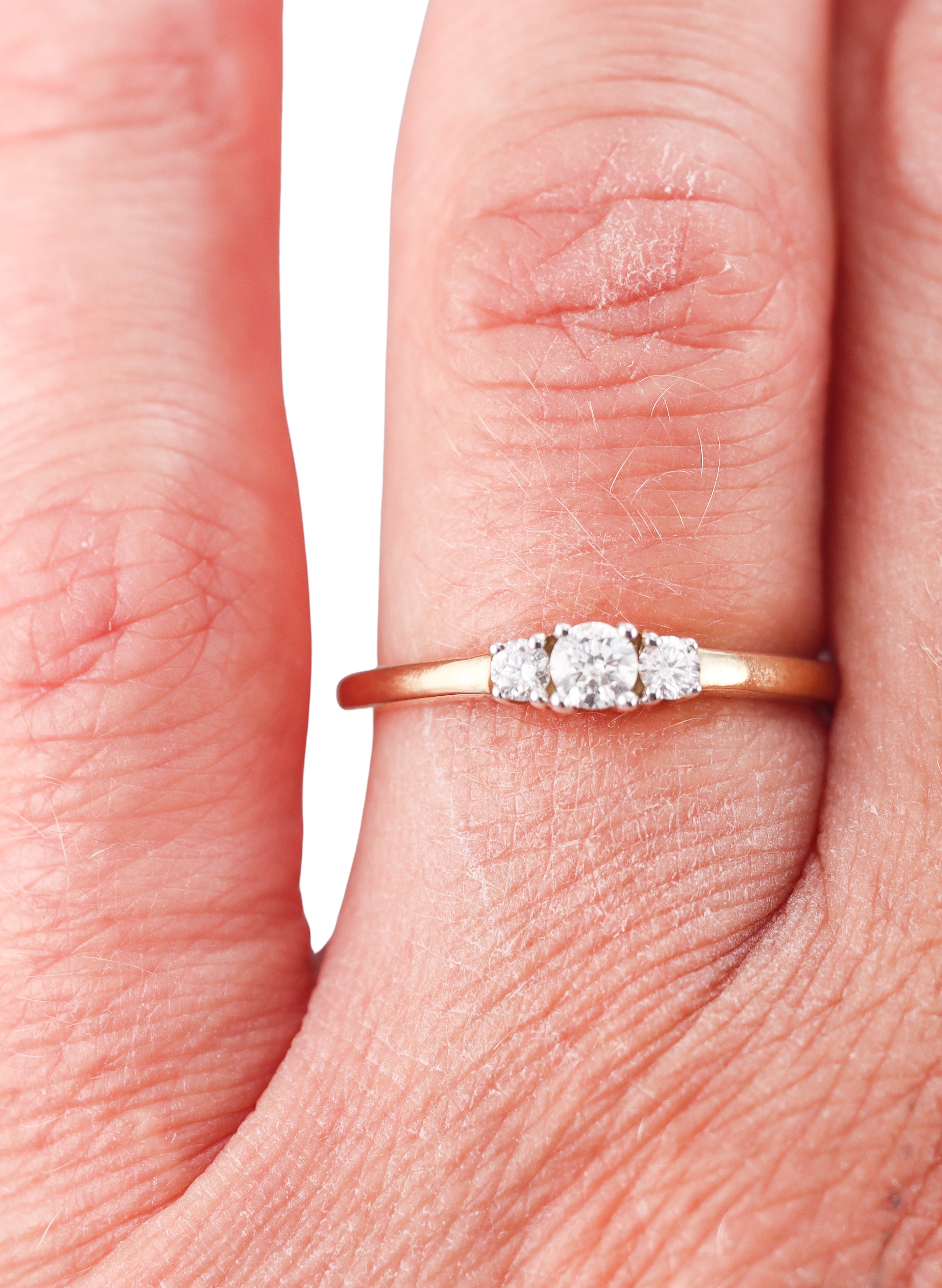 Kallati Yellow Gold Diamond Engagement Ring