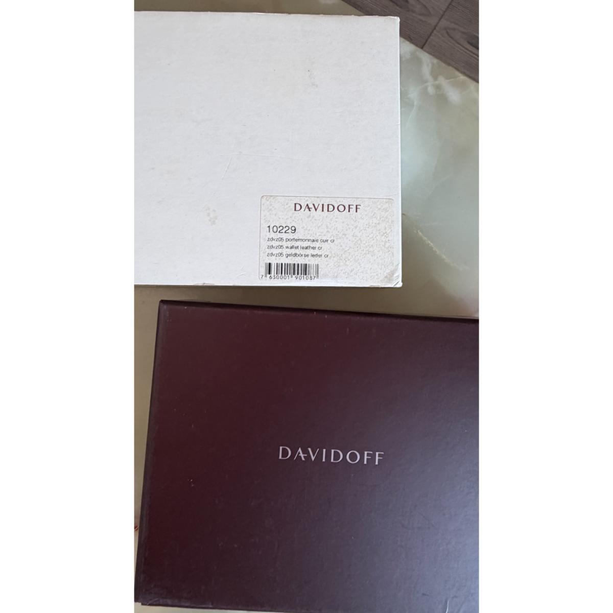 Davidoff Brown Leather Wallet Cardholder Small 10229