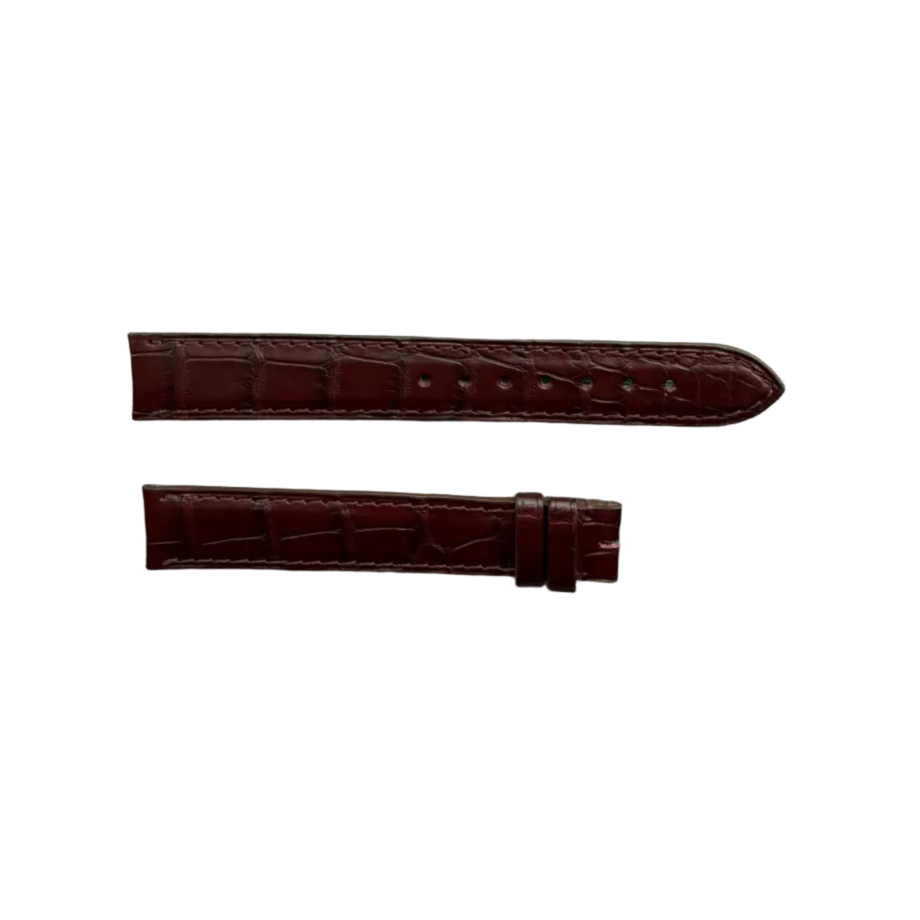 Authentic Cartier Burgundy Alligator Watch Strap Band 16.45mm KD14ZS58-S05