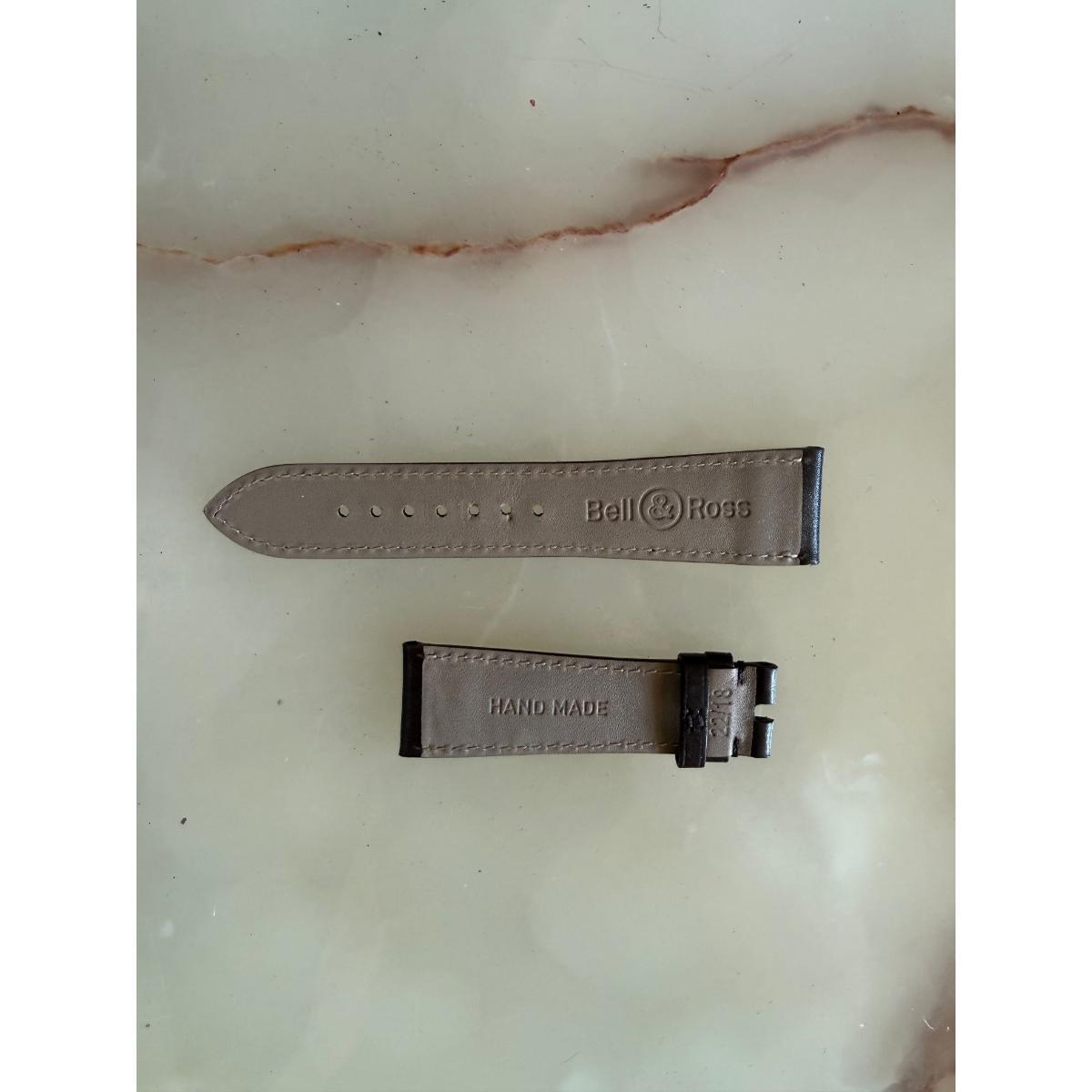 Authentic Bell & Ross Brown Leather Watch Strap Band 22mm