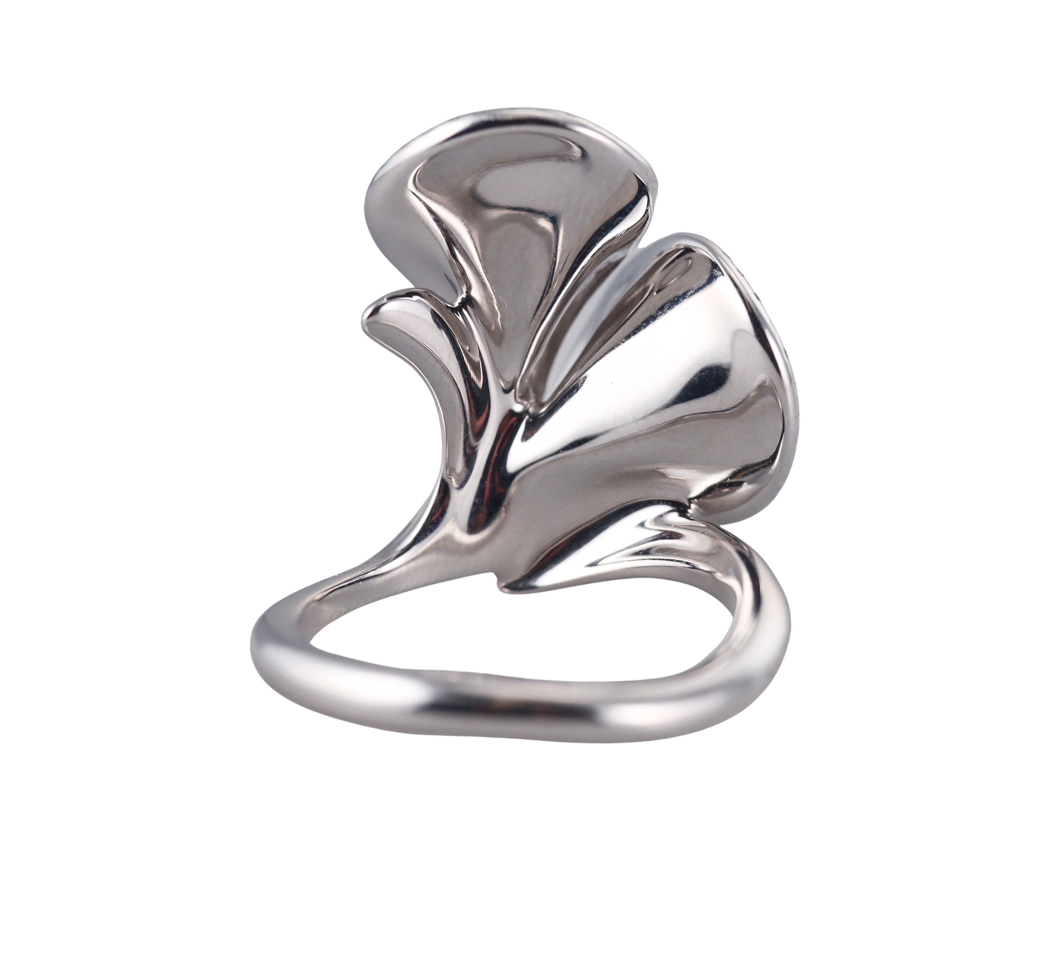 Anna Maria Cammilli 18k White Gold Diamond Ring Retail $6720 NWT