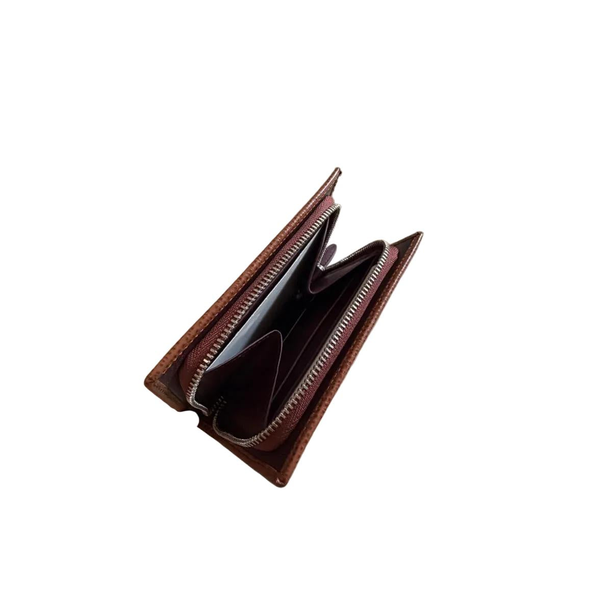 Davidoff Brown Leather Wallet Cardholder Small 10229