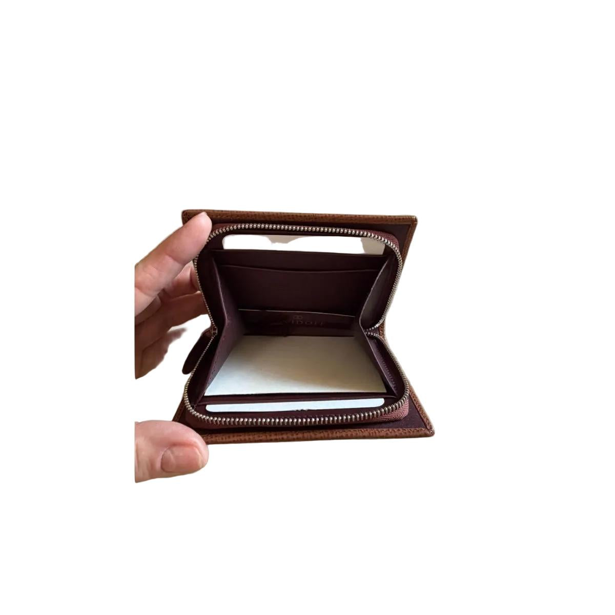 Davidoff Brown Leather Wallet Cardholder Small 10229