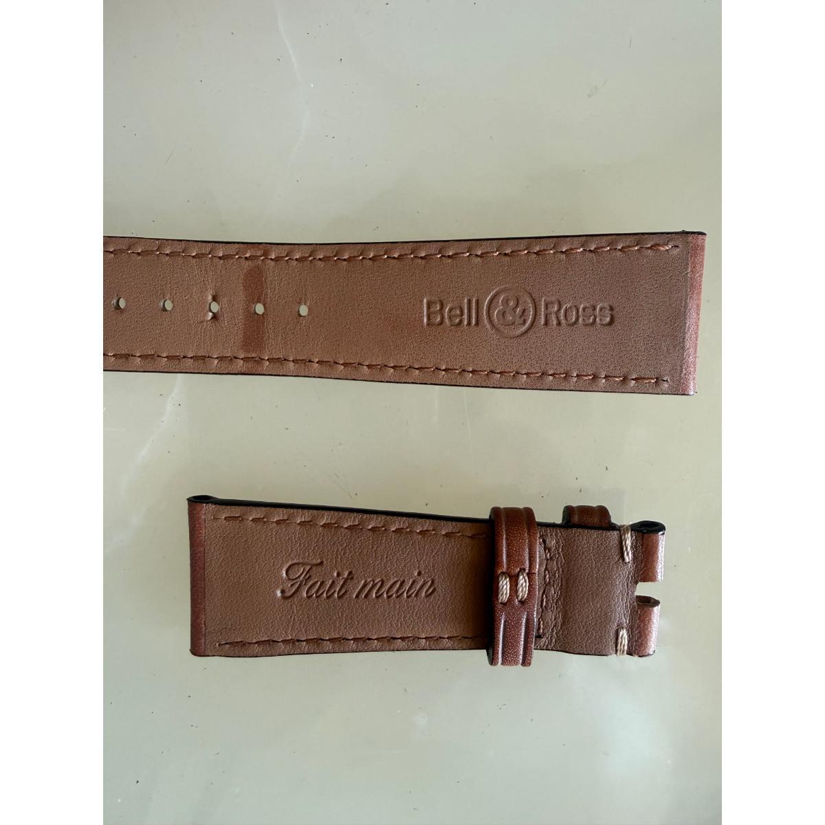 Authentic Bell & Ross Brown Leather Watch Strap Band 22mm