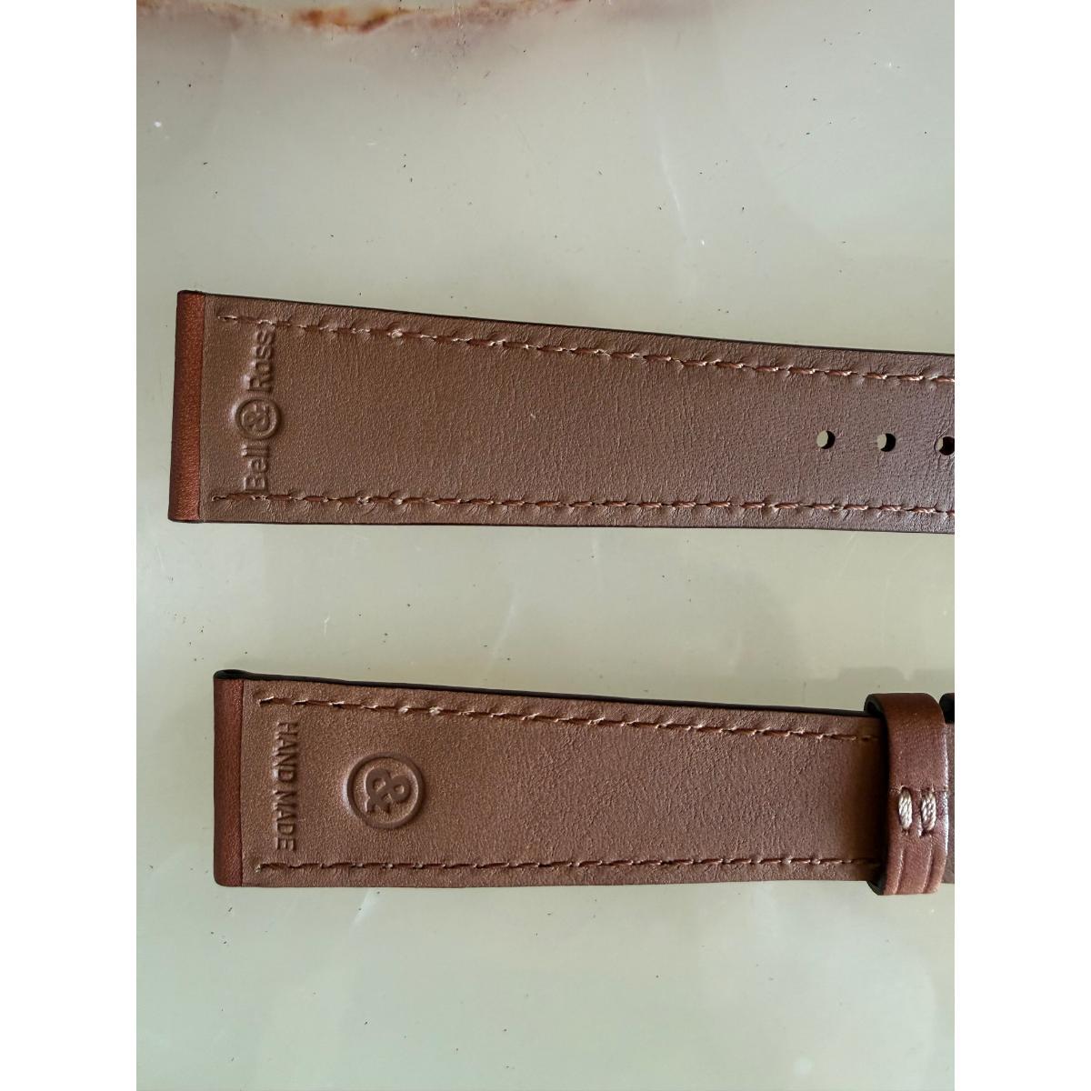 Authentic Bell & Ross Brown Leather Watch Strap Band 22mm