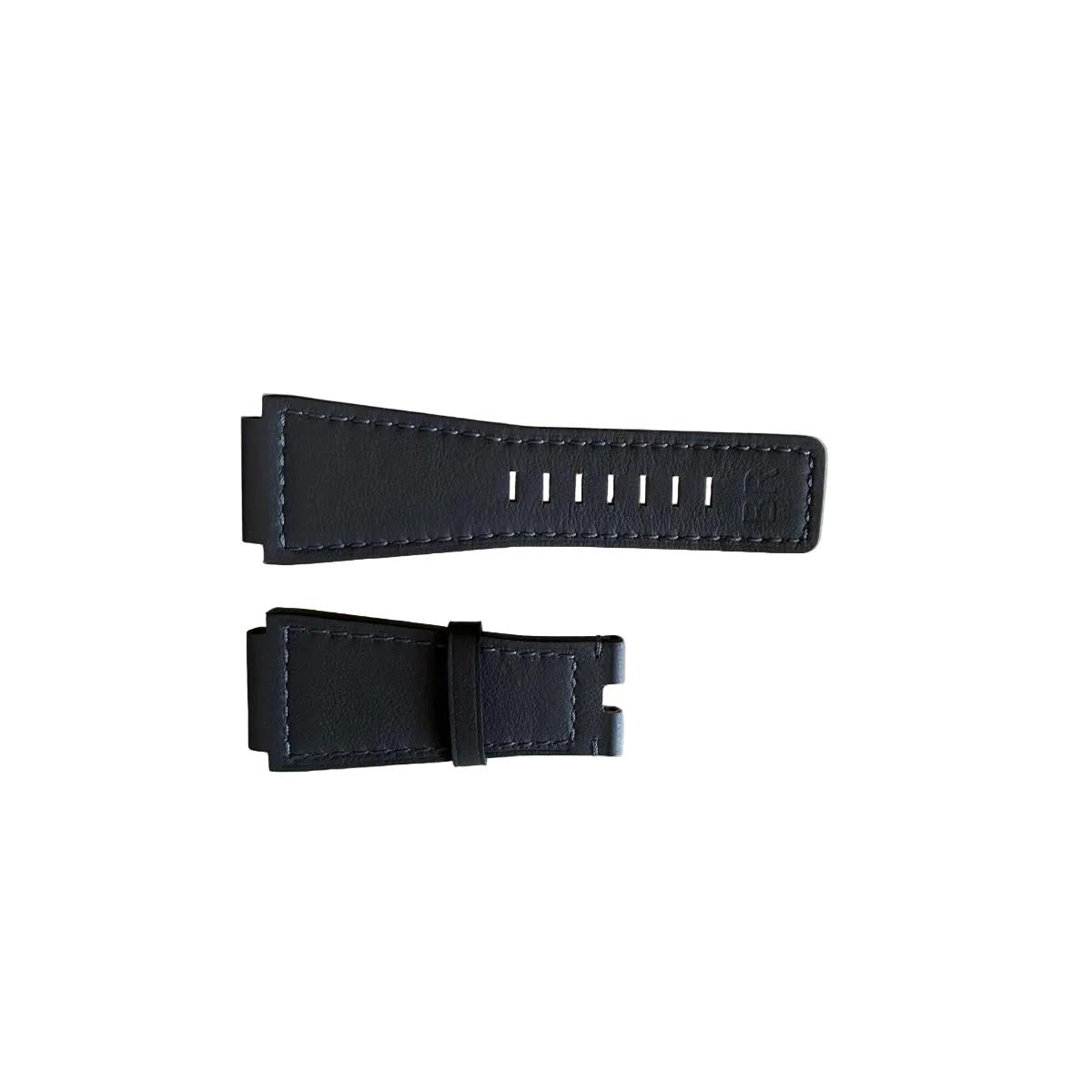 Authentic Bell & Ross Gray/Orange Reversible Leather Watch Strap Band 32mm