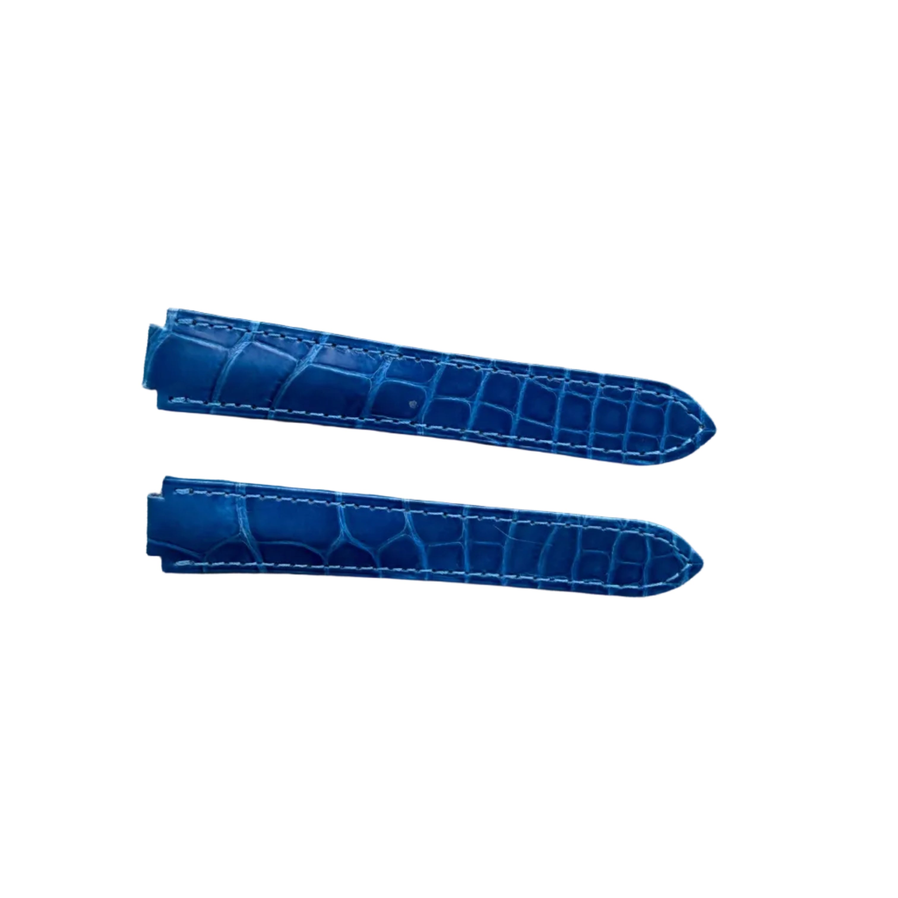 Authentic Cartier Balloon Bleu Blue Alligator Watch Strap Band 18mm KD2HXN04