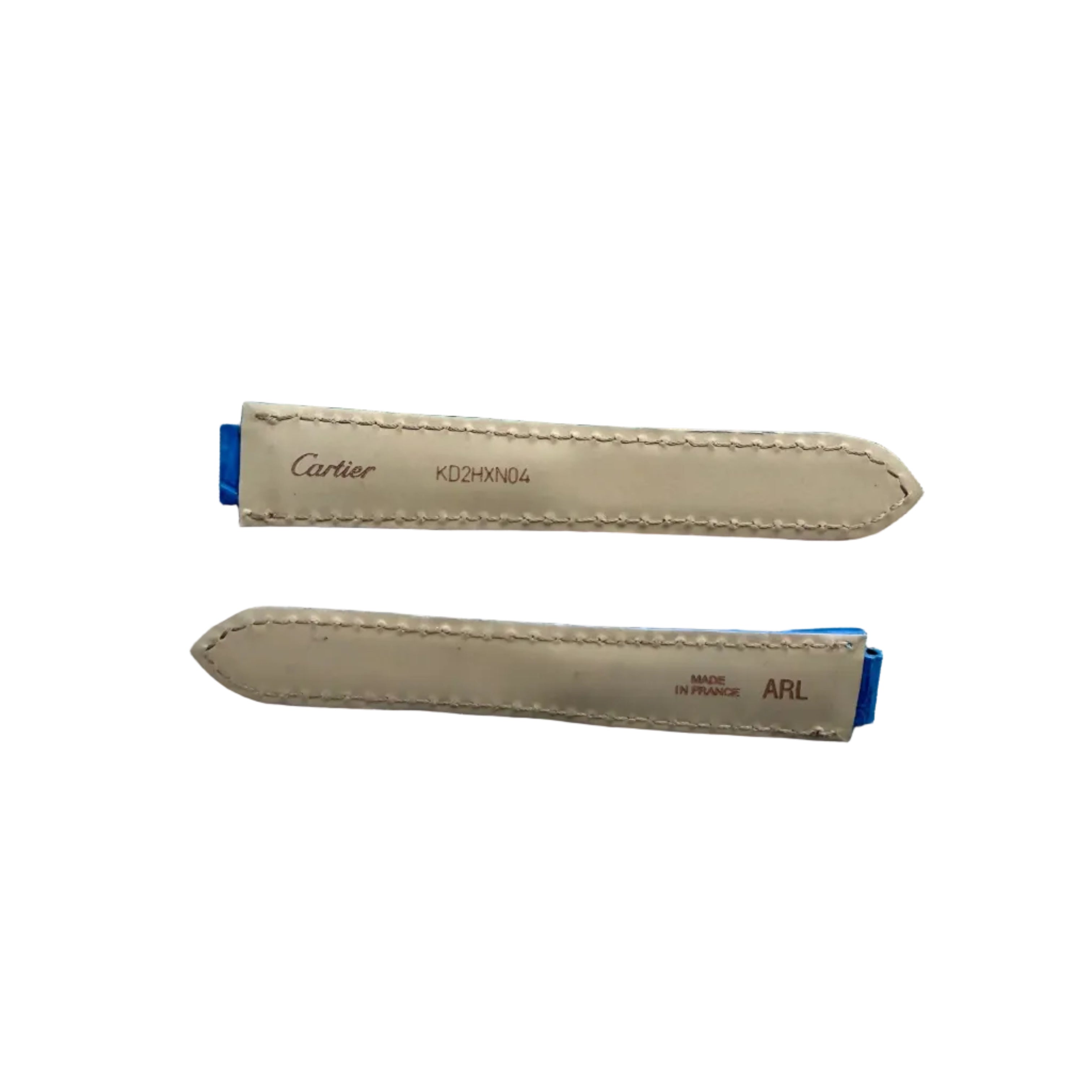 Authentic Cartier Balloon Bleu Blue Alligator Watch Strap Band 18mm KD2HXN04