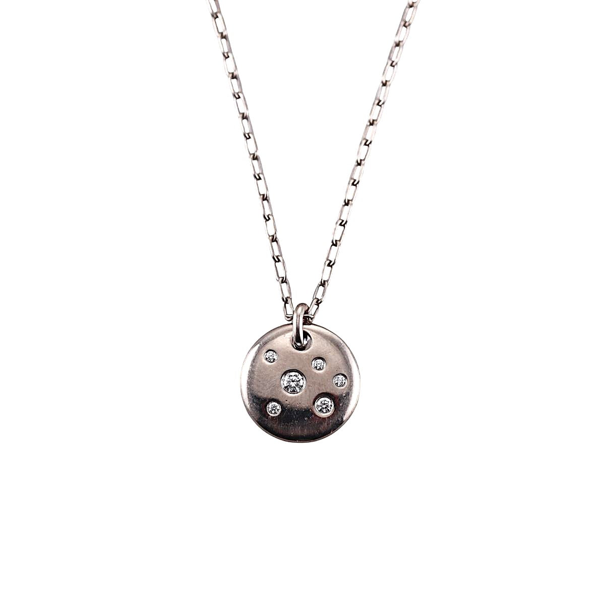 Tiffany & Co Etoile 18K Gold Diamond Pendant Necklace