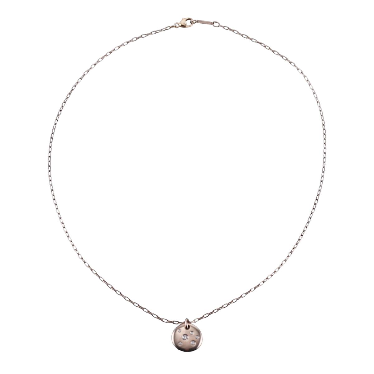 Tiffany & Co Etoile 18K Gold Diamond Pendant Necklace