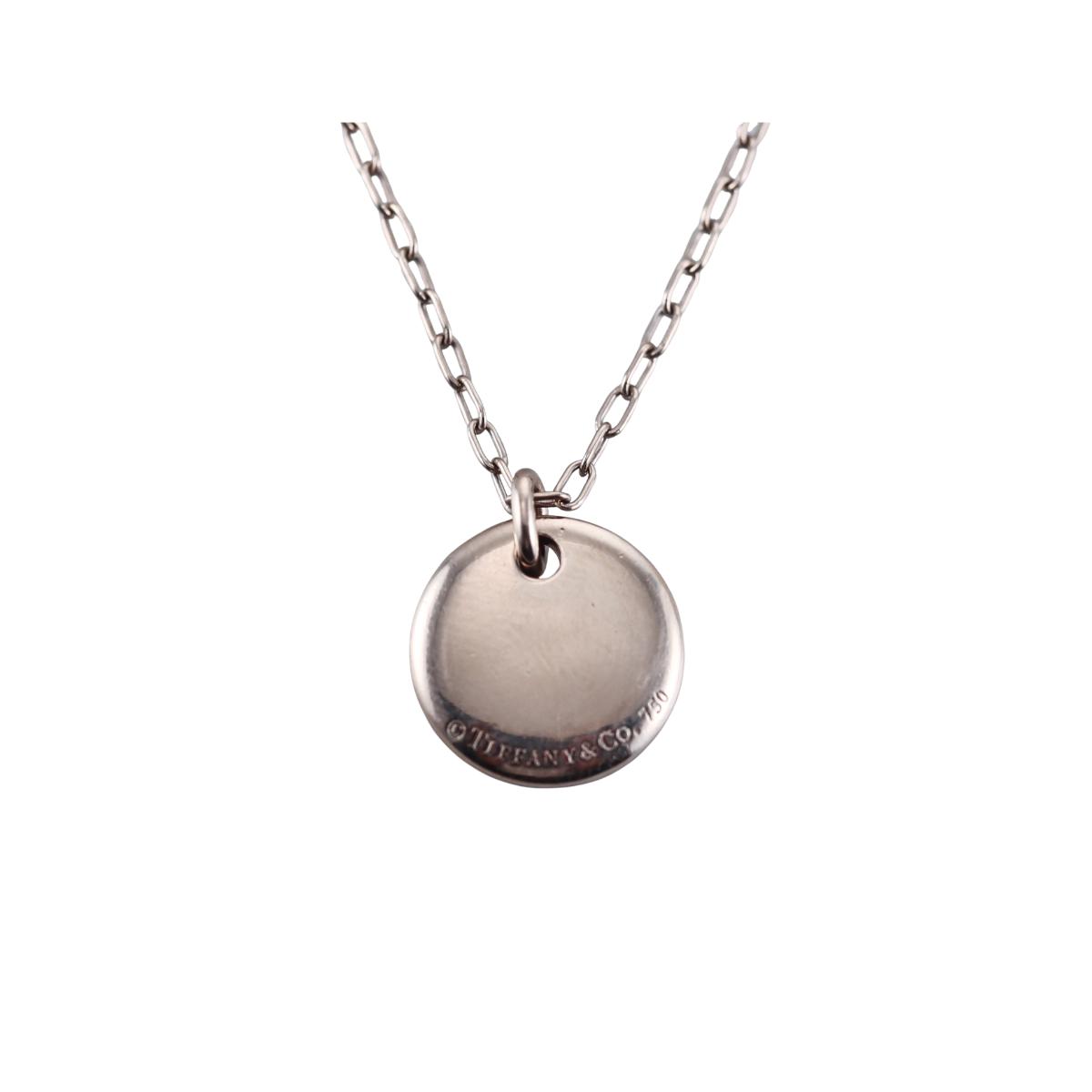 Tiffany & Co Etoile 18K Gold Diamond Pendant Necklace