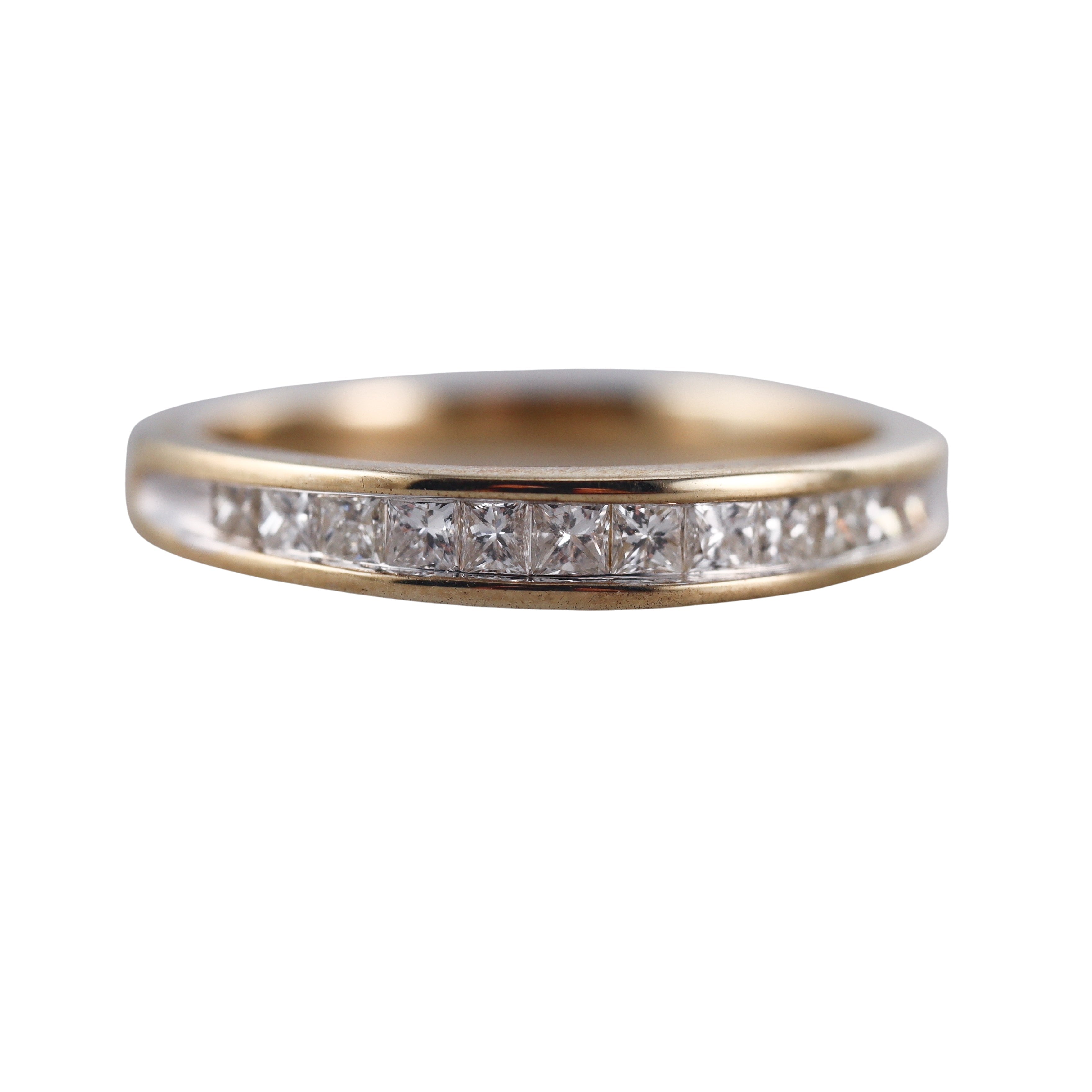 Kallati Yellow Gold Diamond Wedding Band Ring