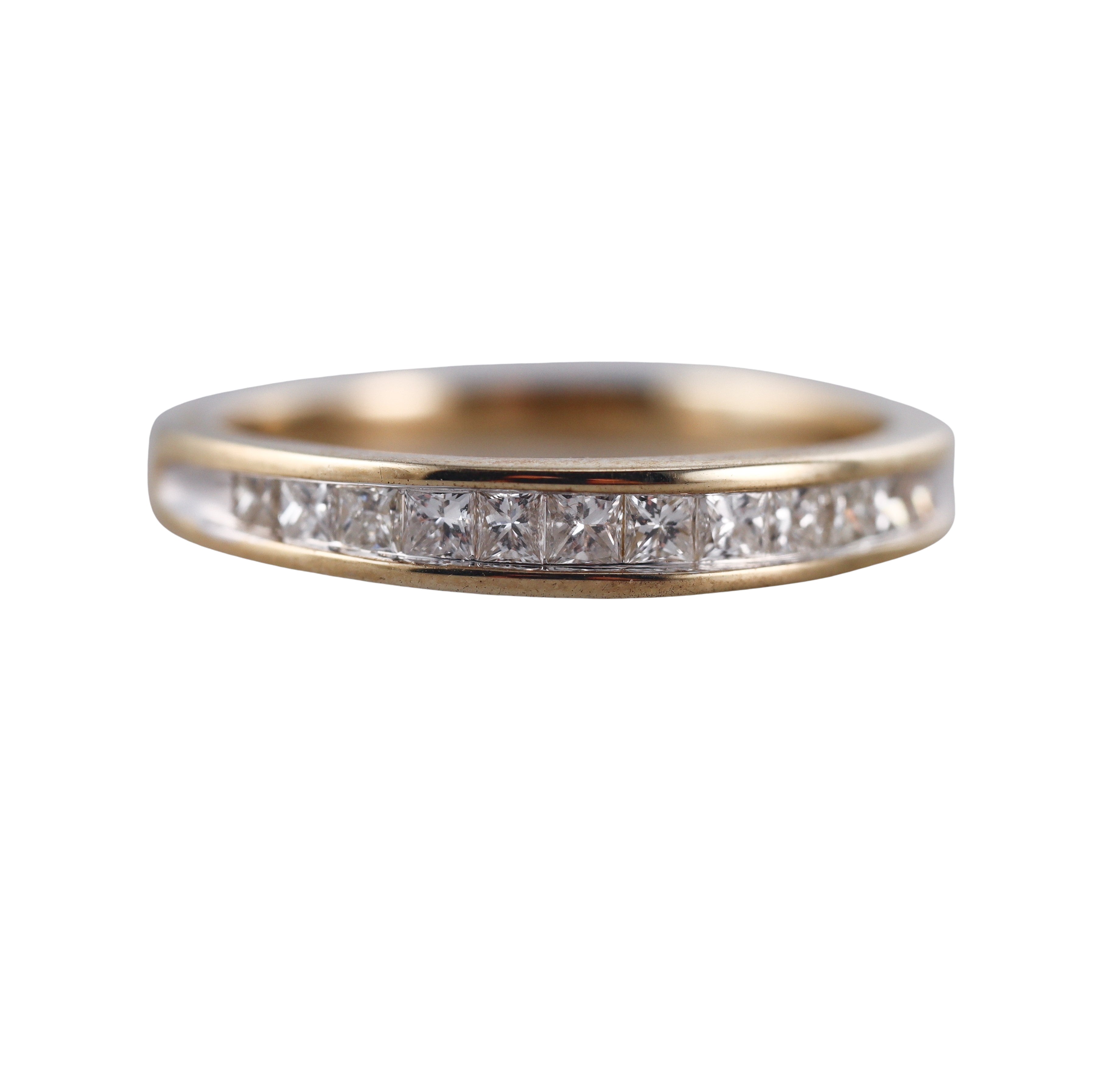 Kallati Yellow Gold Diamond Wedding Band Ring