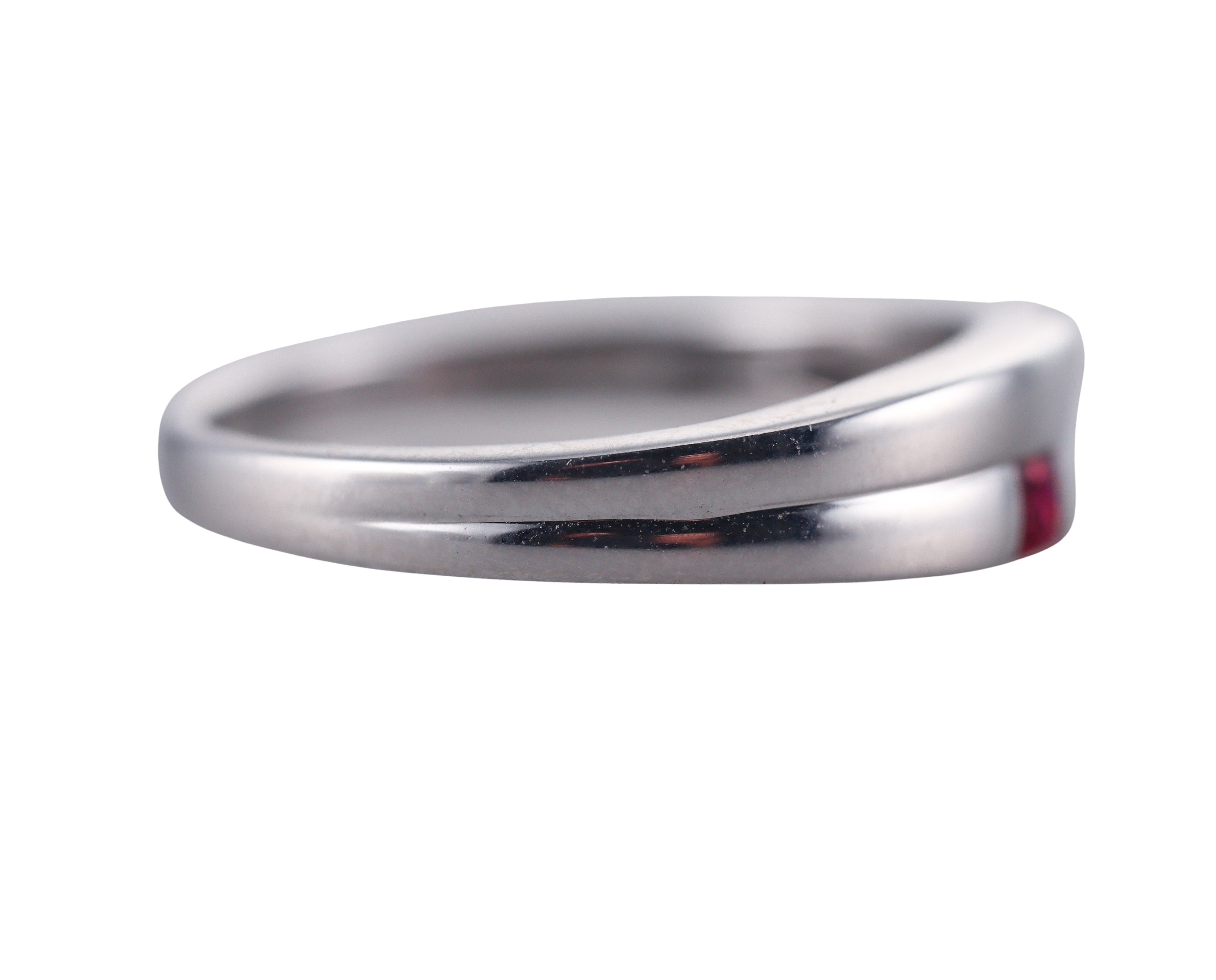 Kallati White Gold Ruby Sapphire Ring Band