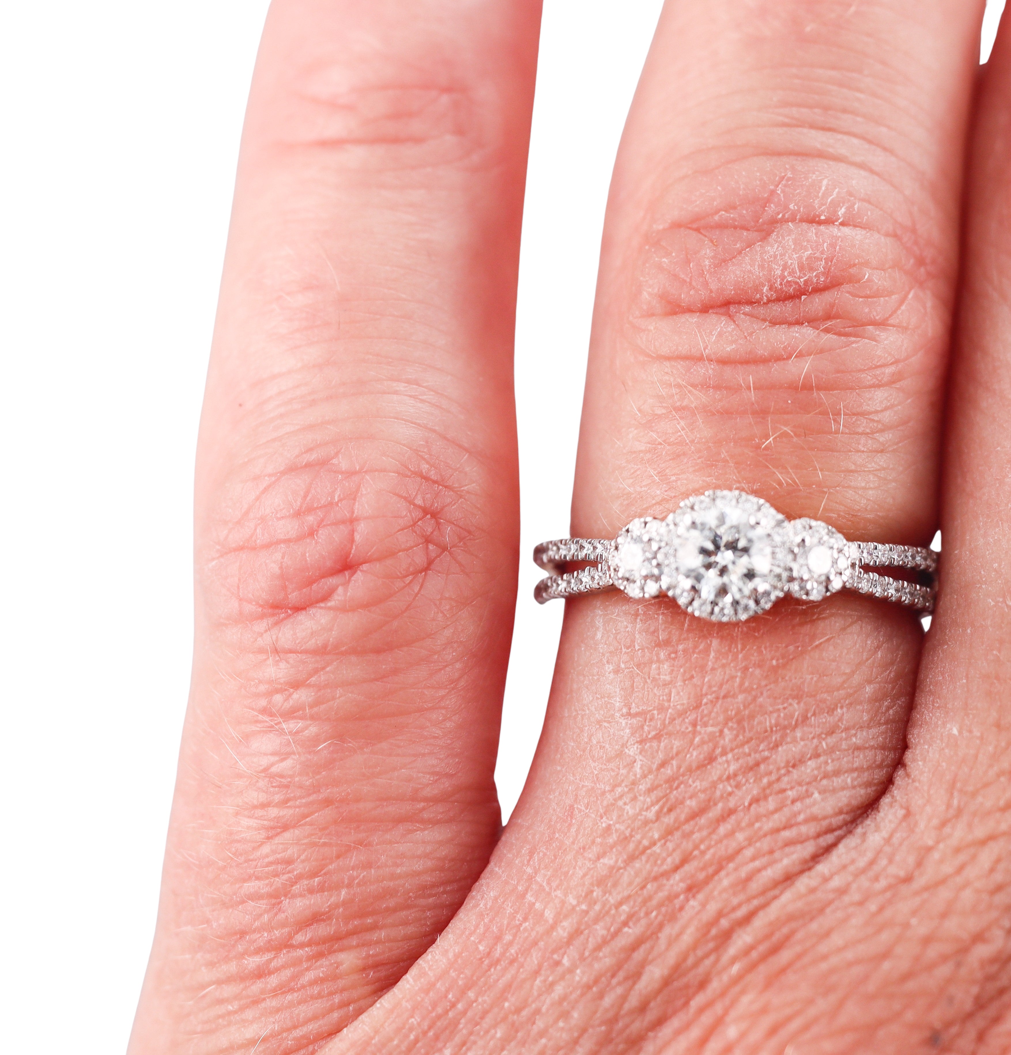 Kallati Rose Gold Diamond Engagement Ring