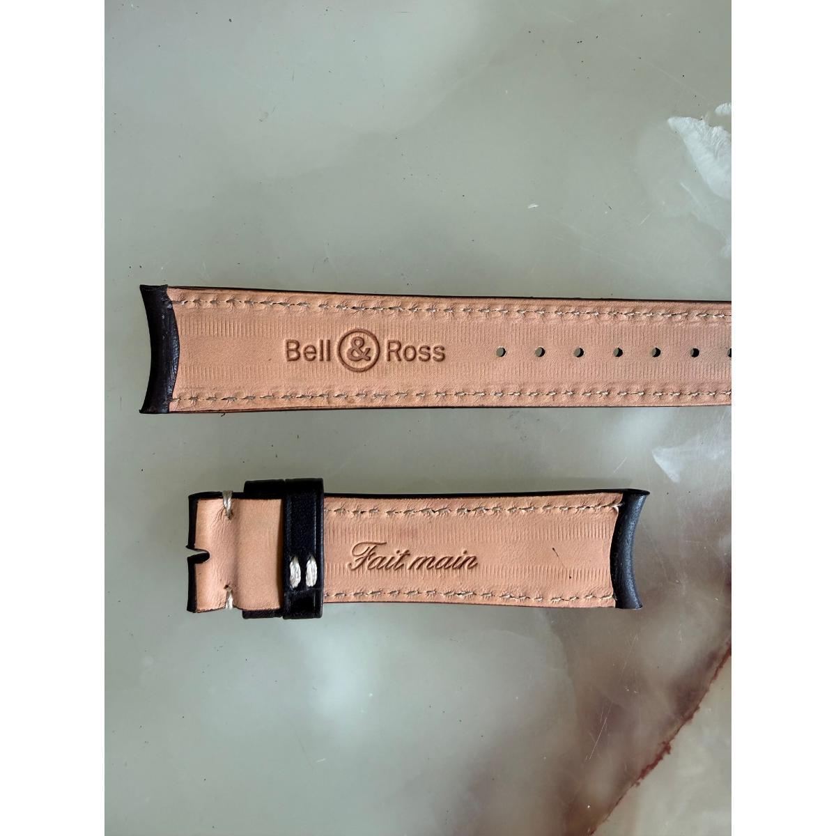 Authentic Bell & Ross Brown Leather Watch Strap Band 20mm