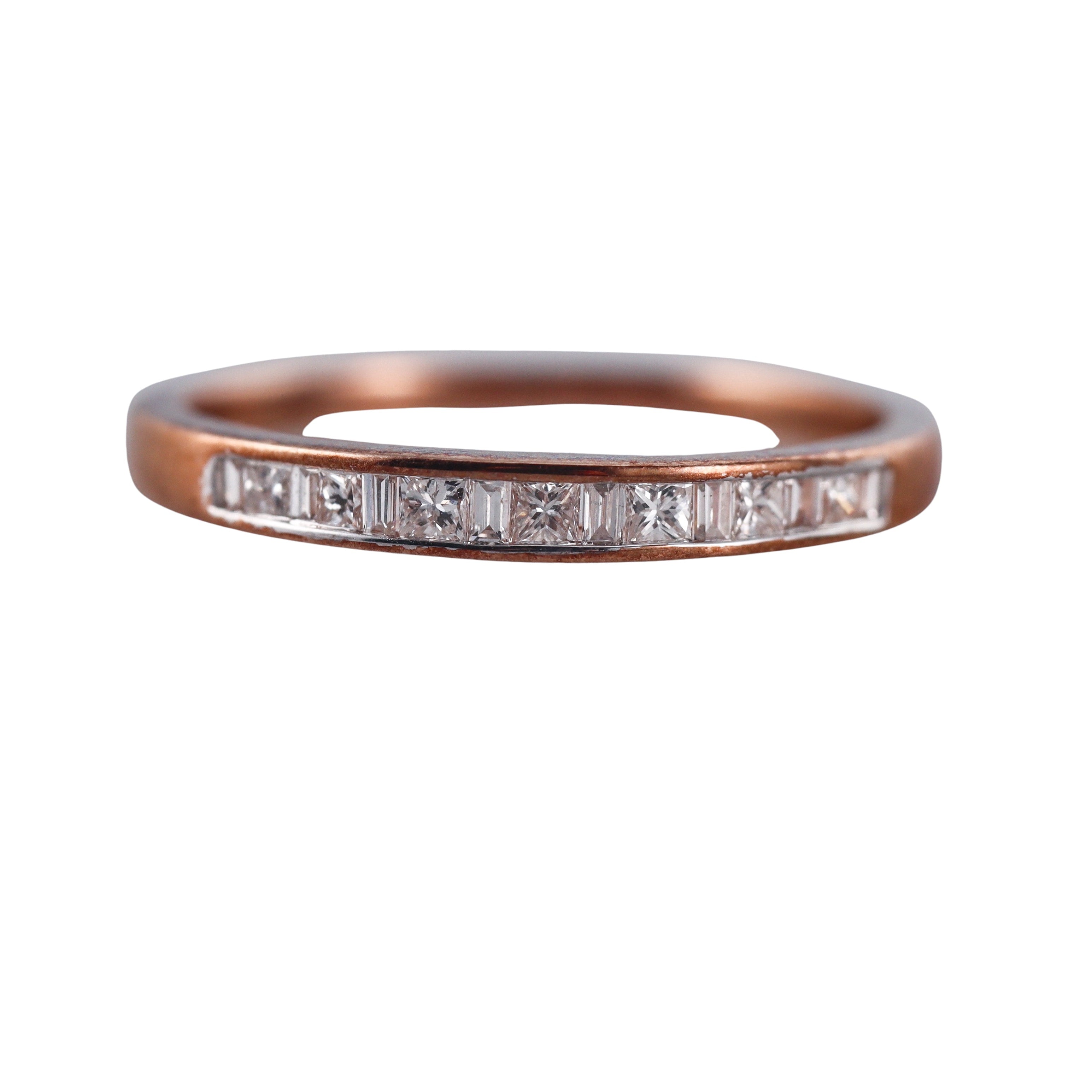 Kallati Rose Gold Diamond Band Ring