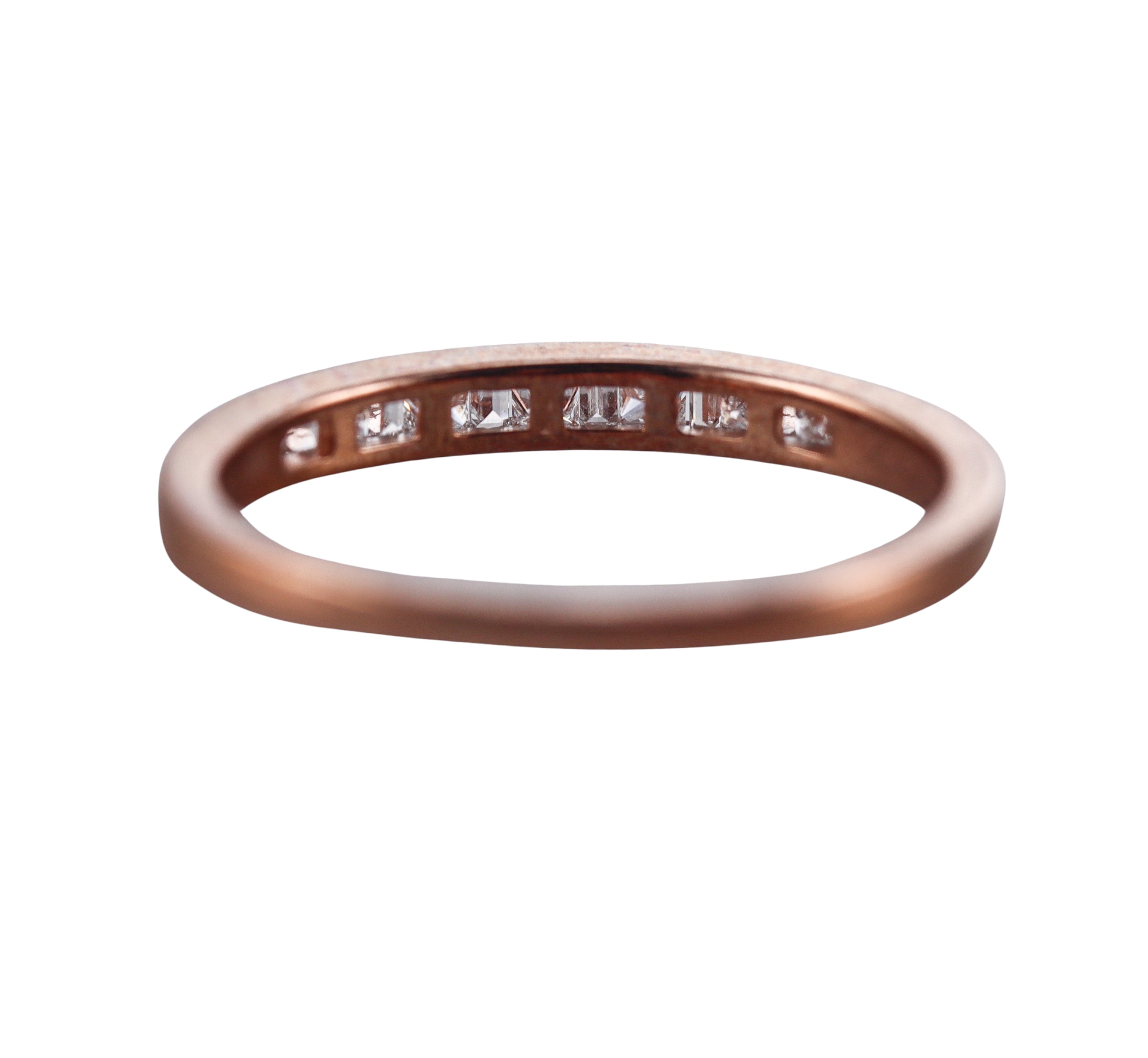 Kallati Rose Gold Diamond Band Ring