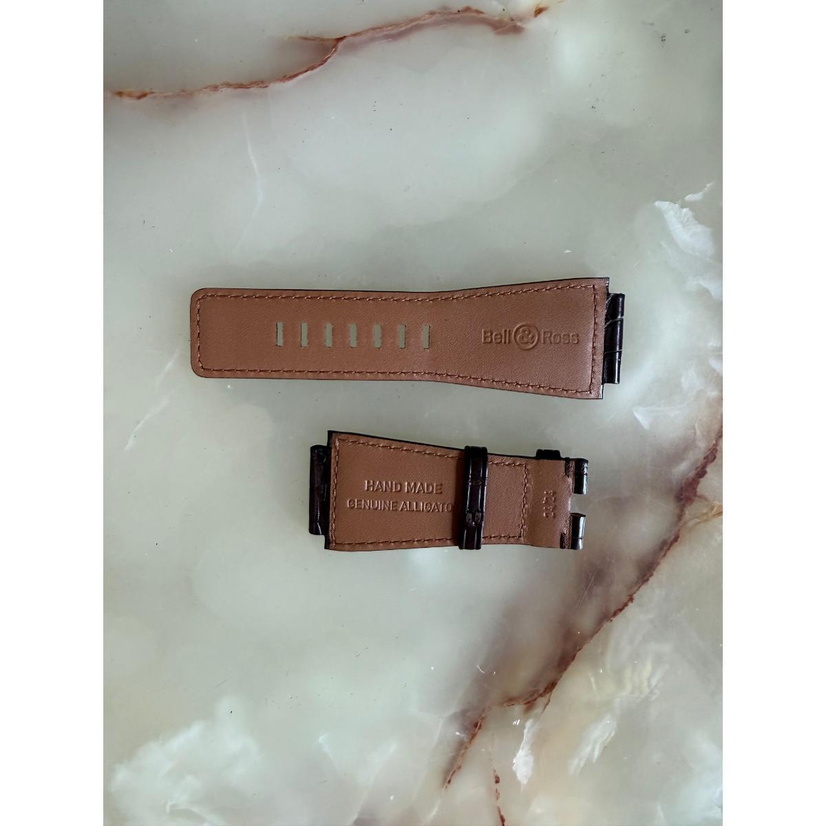 Authentic Bell & Ross Brown Alligator Watch Strap Band 24mm