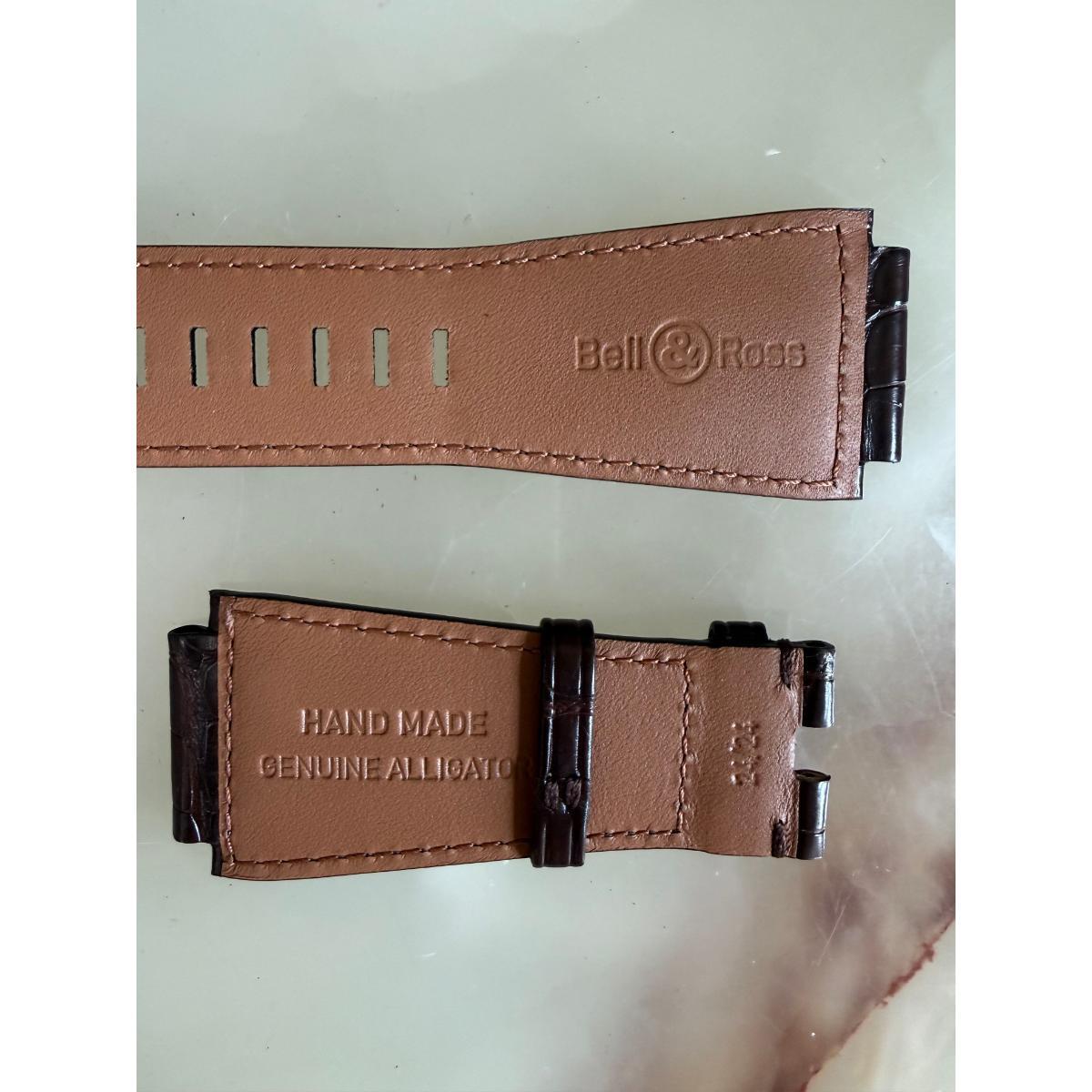 Authentic Bell & Ross Brown Alligator Watch Strap Band 24mm
