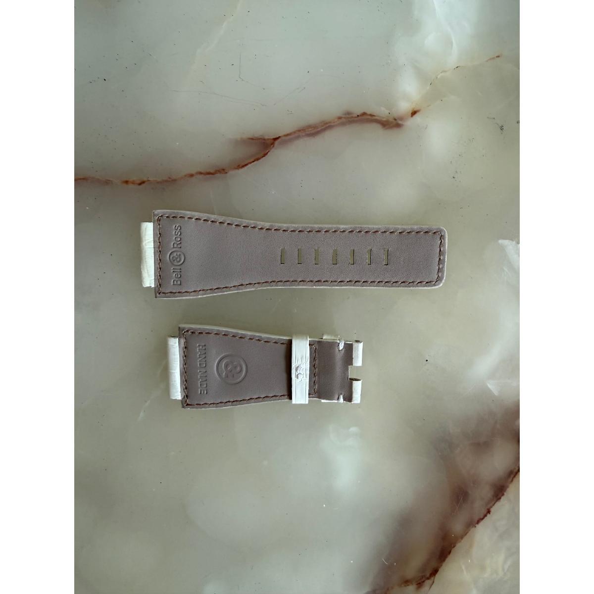 Authentic Bell & Ross White Alligator Watch Strap Band 24mm