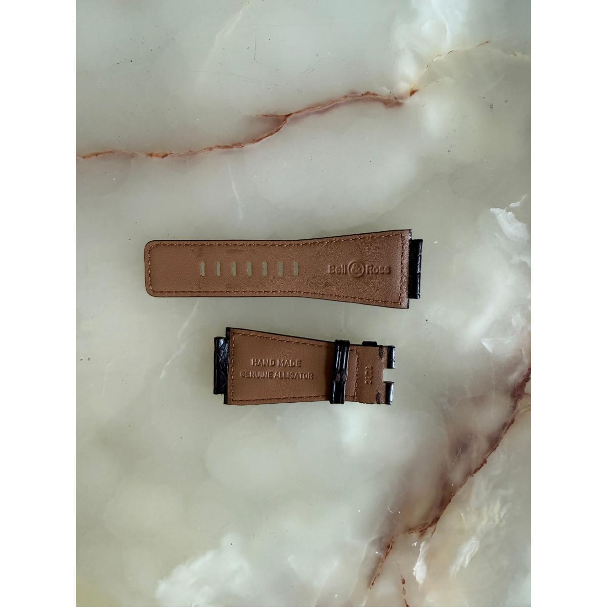 Authentic Bell & Ross Brown Alligator Watch Strap Band 24mm