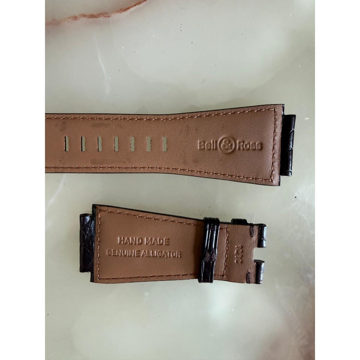 Authentic Bell & Ross Brown Alligator Watch Strap Band 24mm