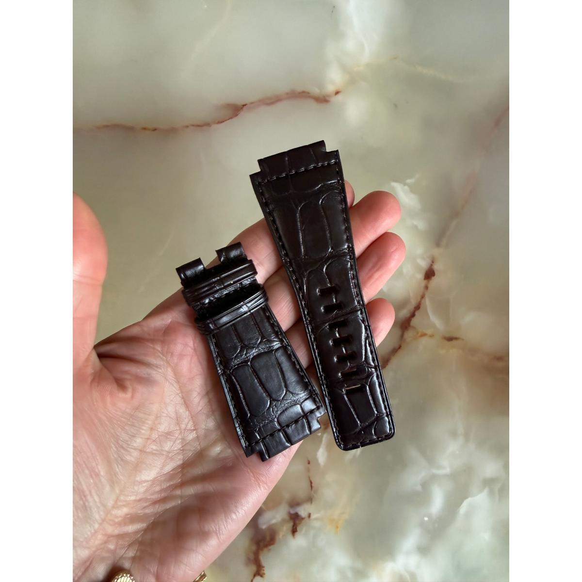 Authentic Bell & Ross Brown Alligator Watch Strap Band 24mm