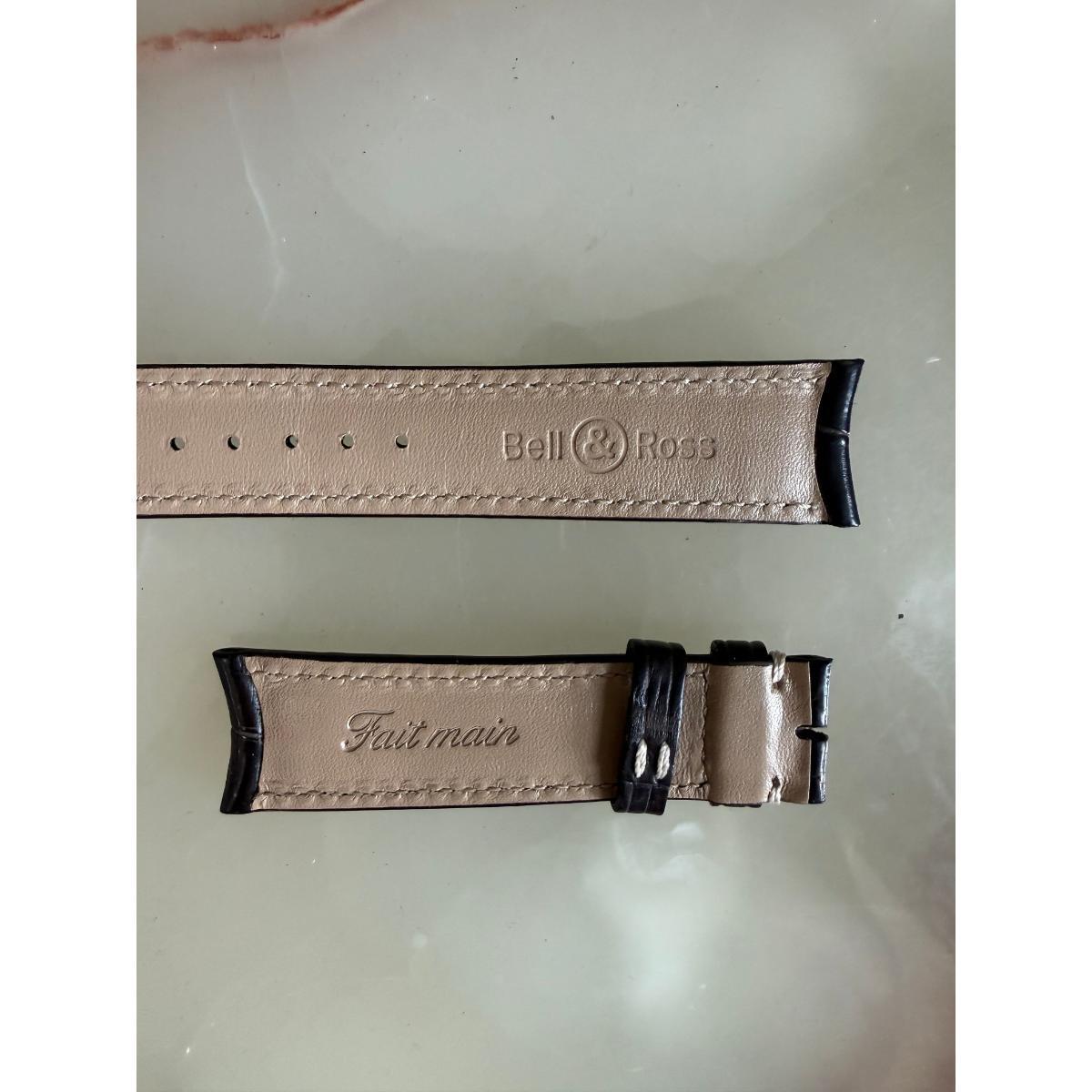 Authentic Bell & Ross Brown Alligator Watch Strap Band 20mm
