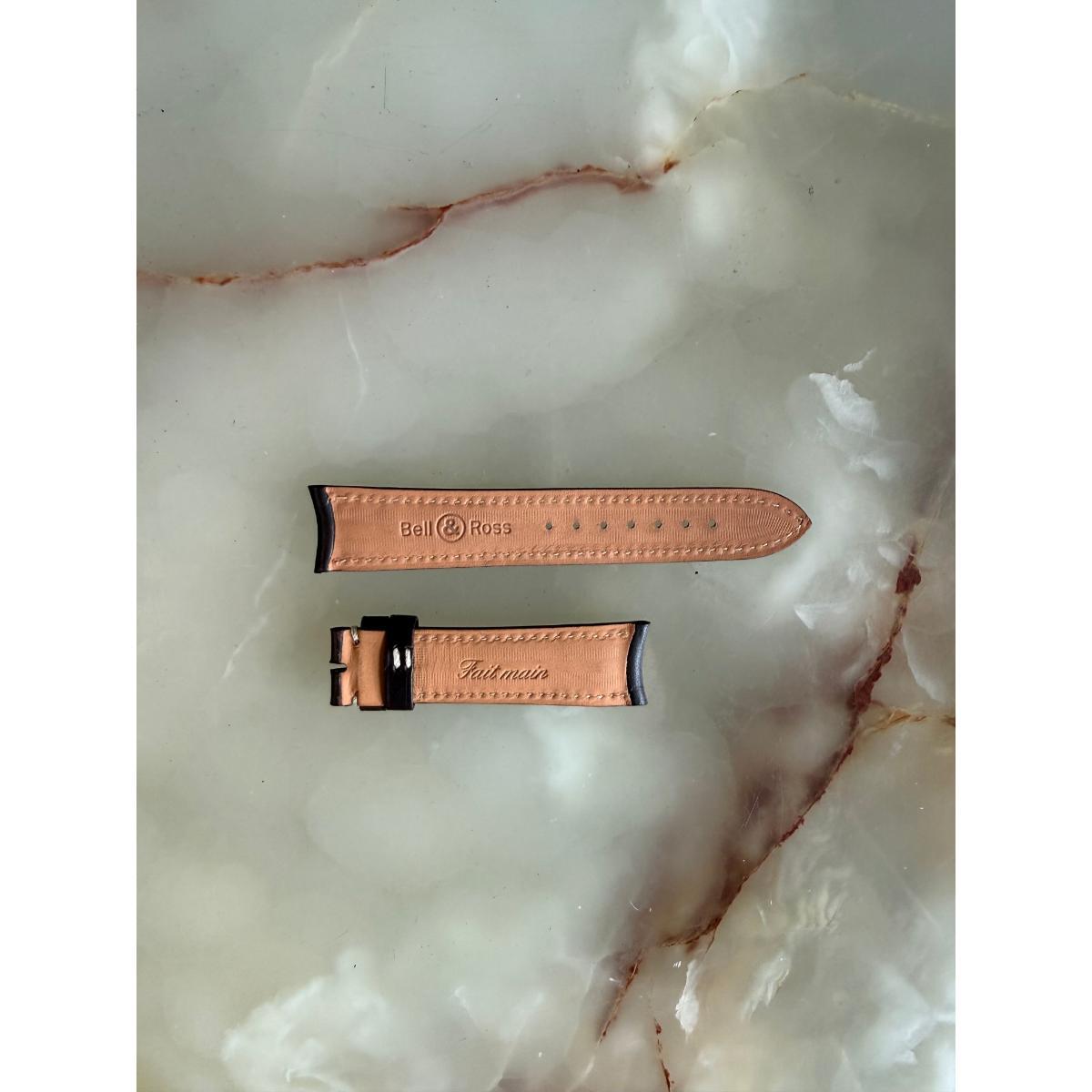 Authentic Bell & Ross Brown Leather Watch Strap Band 20mm