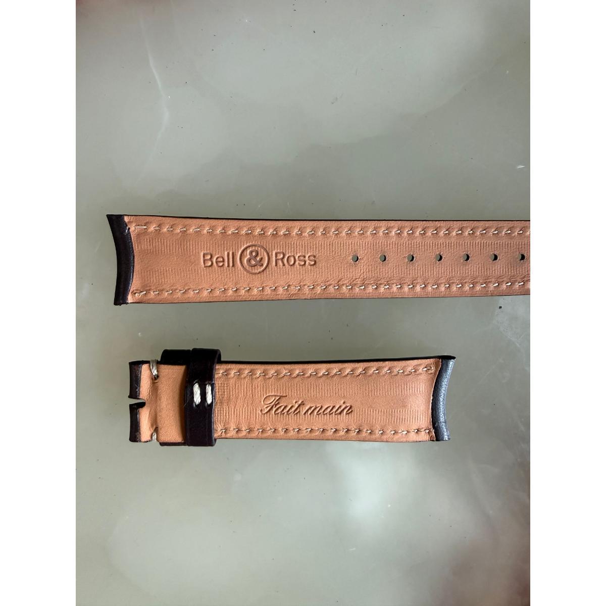 Authentic Bell & Ross Brown Leather Watch Strap Band 20mm