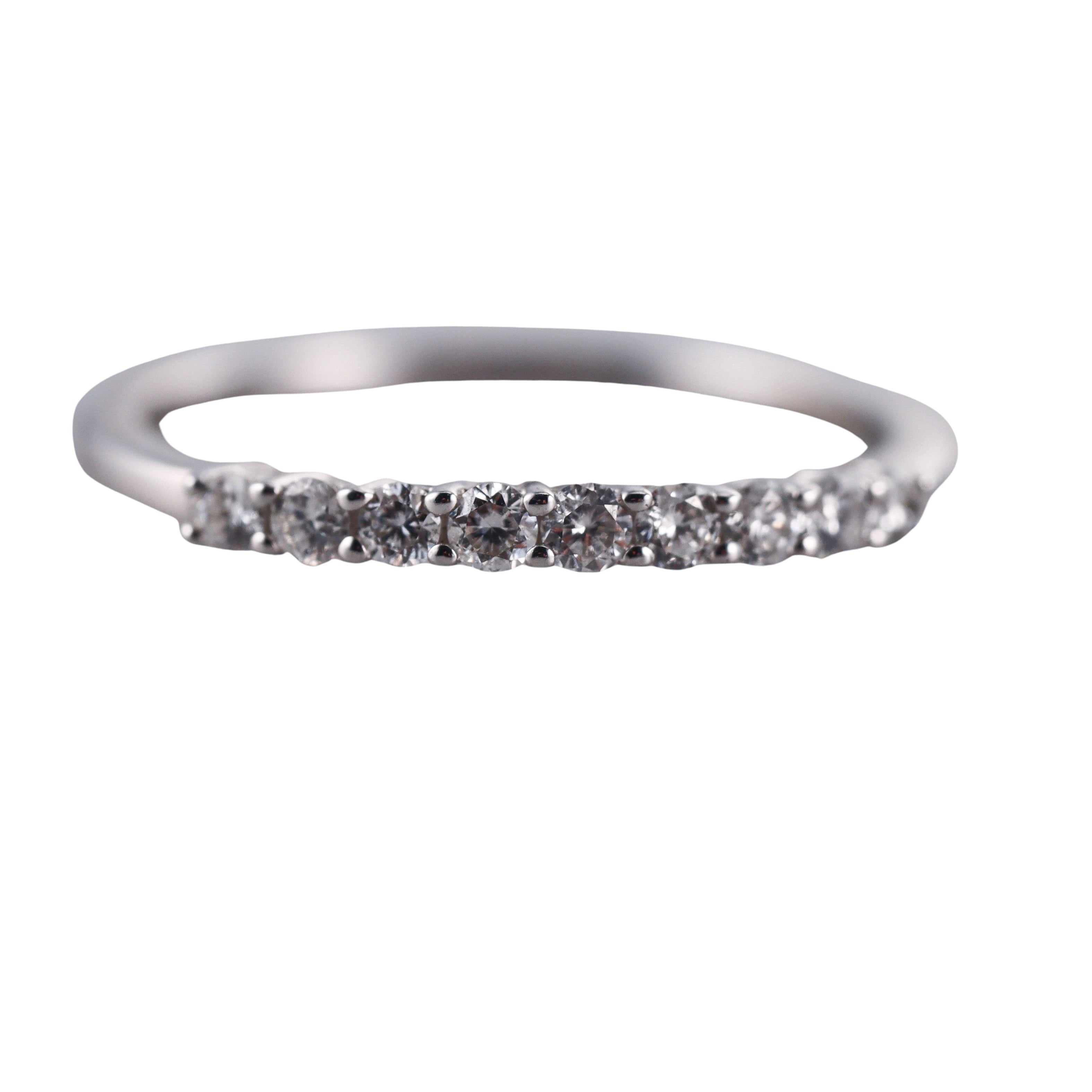 Kallati White Gold Diamond Wedding Band Ring