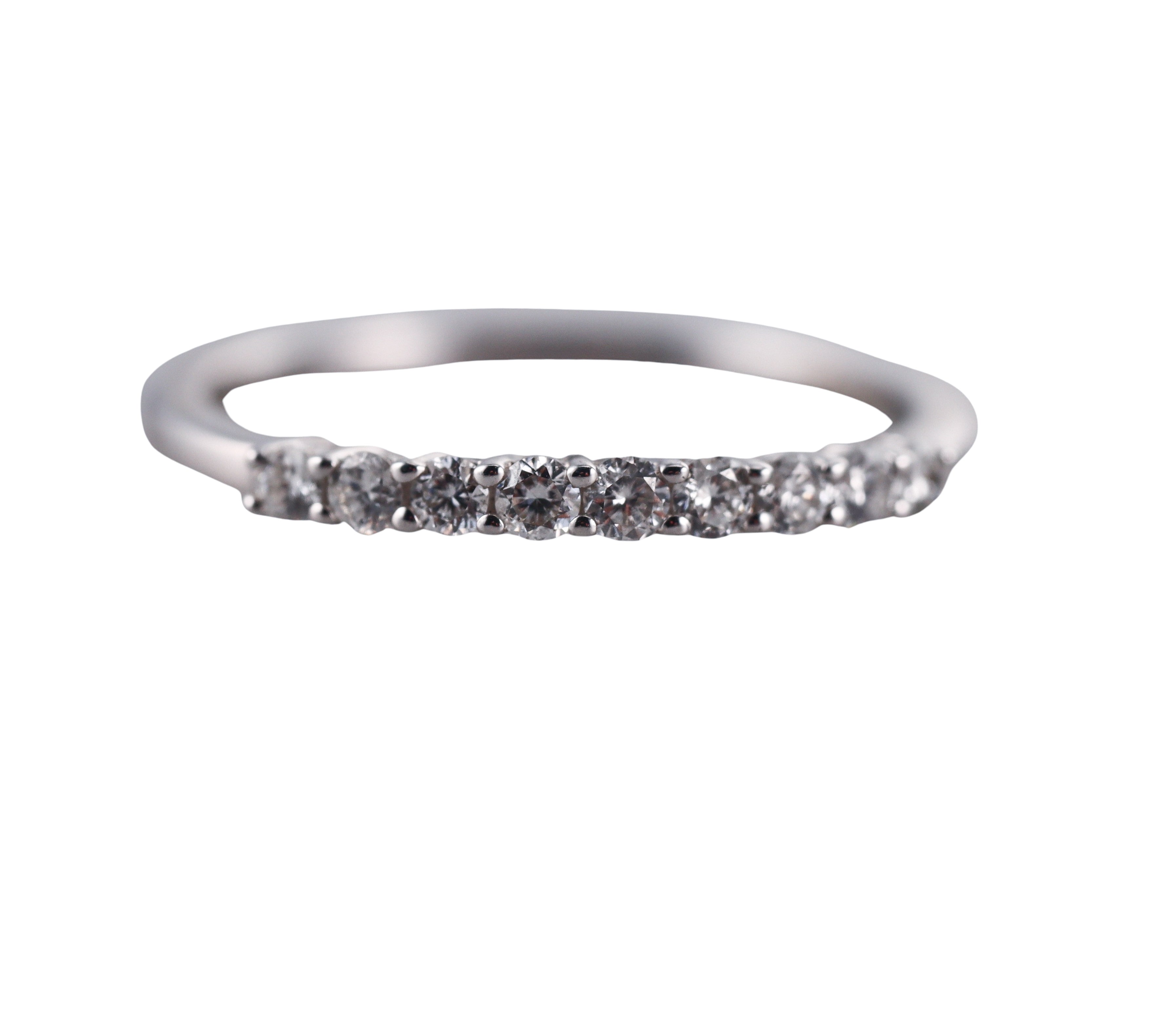 Kallati White Gold Diamond Wedding Band Ring