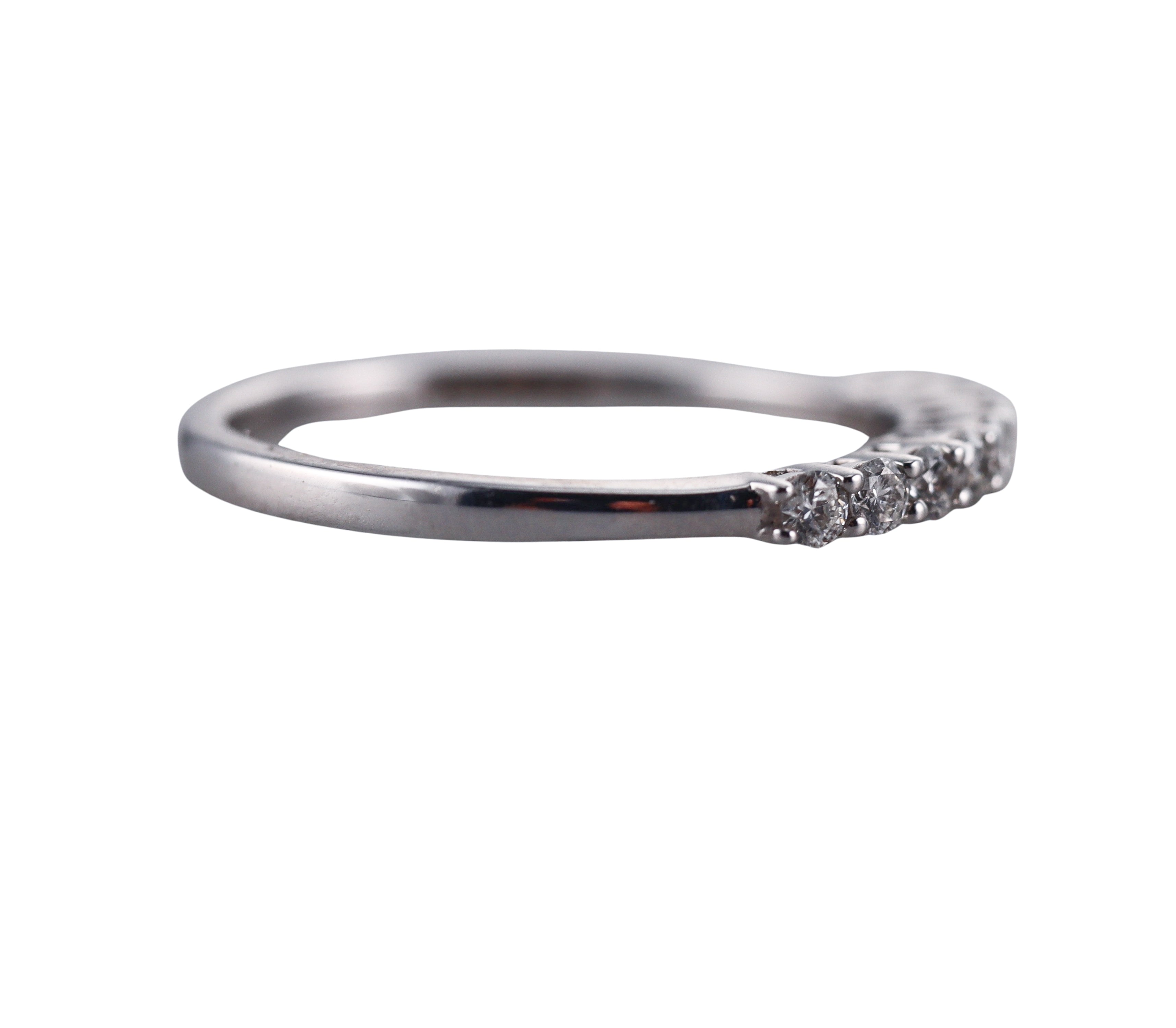 Kallati White Gold Diamond Wedding Band Ring