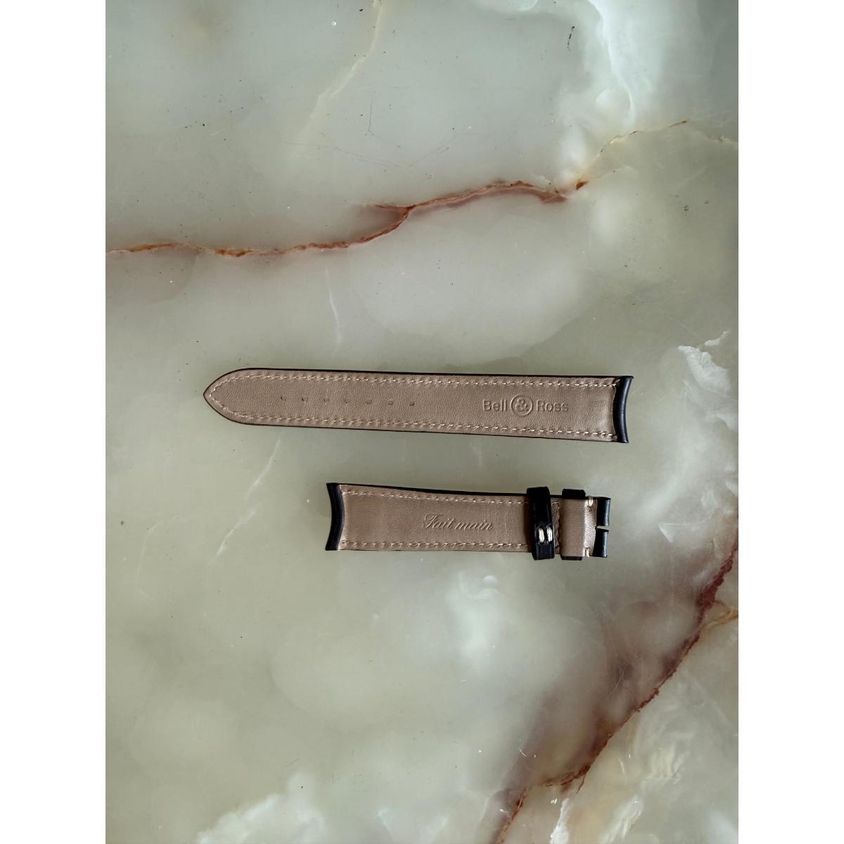 Authentic Bell & Ross Brown Leather Watch Strap Band 20mm