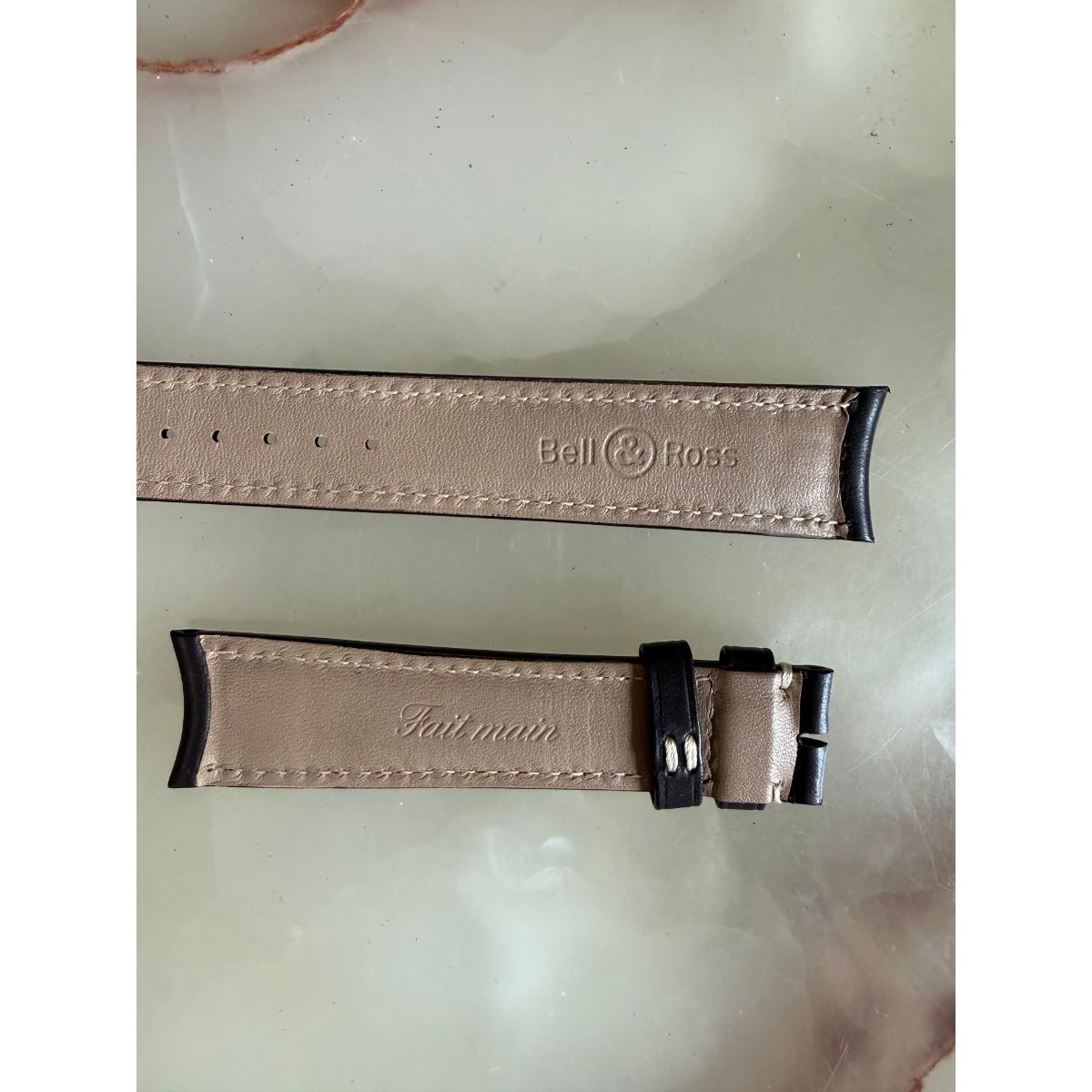 Authentic Bell & Ross Brown Leather Watch Strap Band 20mm