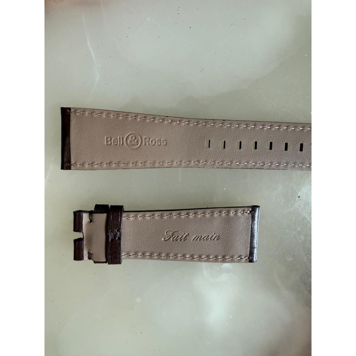 Authentic Bell & Ross Brown Leather Watch Strap Band 22mm