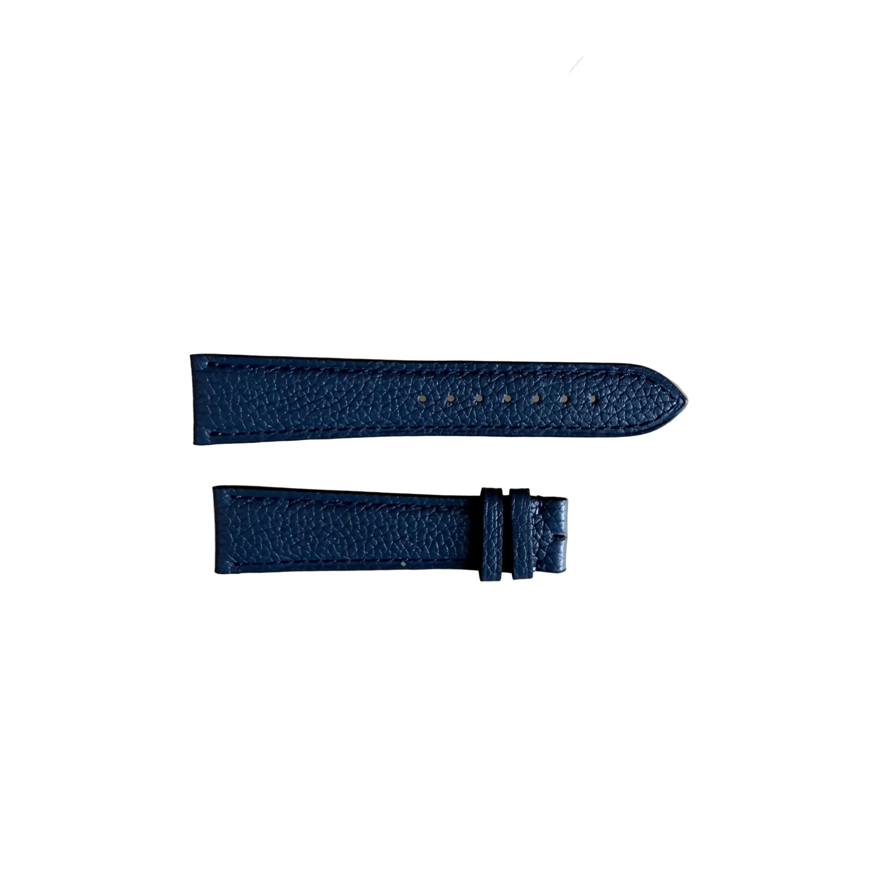 Authentic Cartier Blue Calfskin Watch Strap Band 18.70mm KD20A357-S18