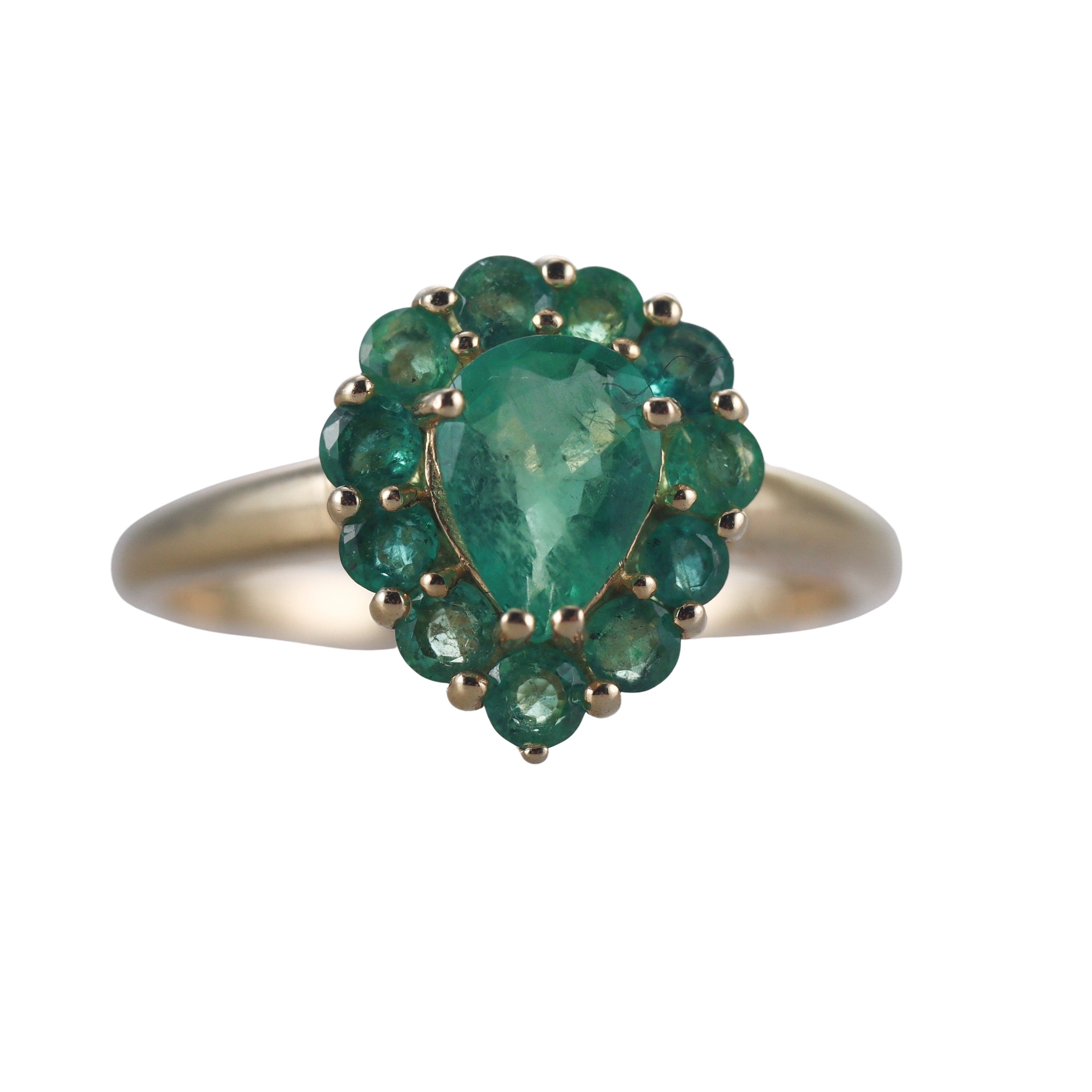 14k Yellow Gold Emerald Ring
