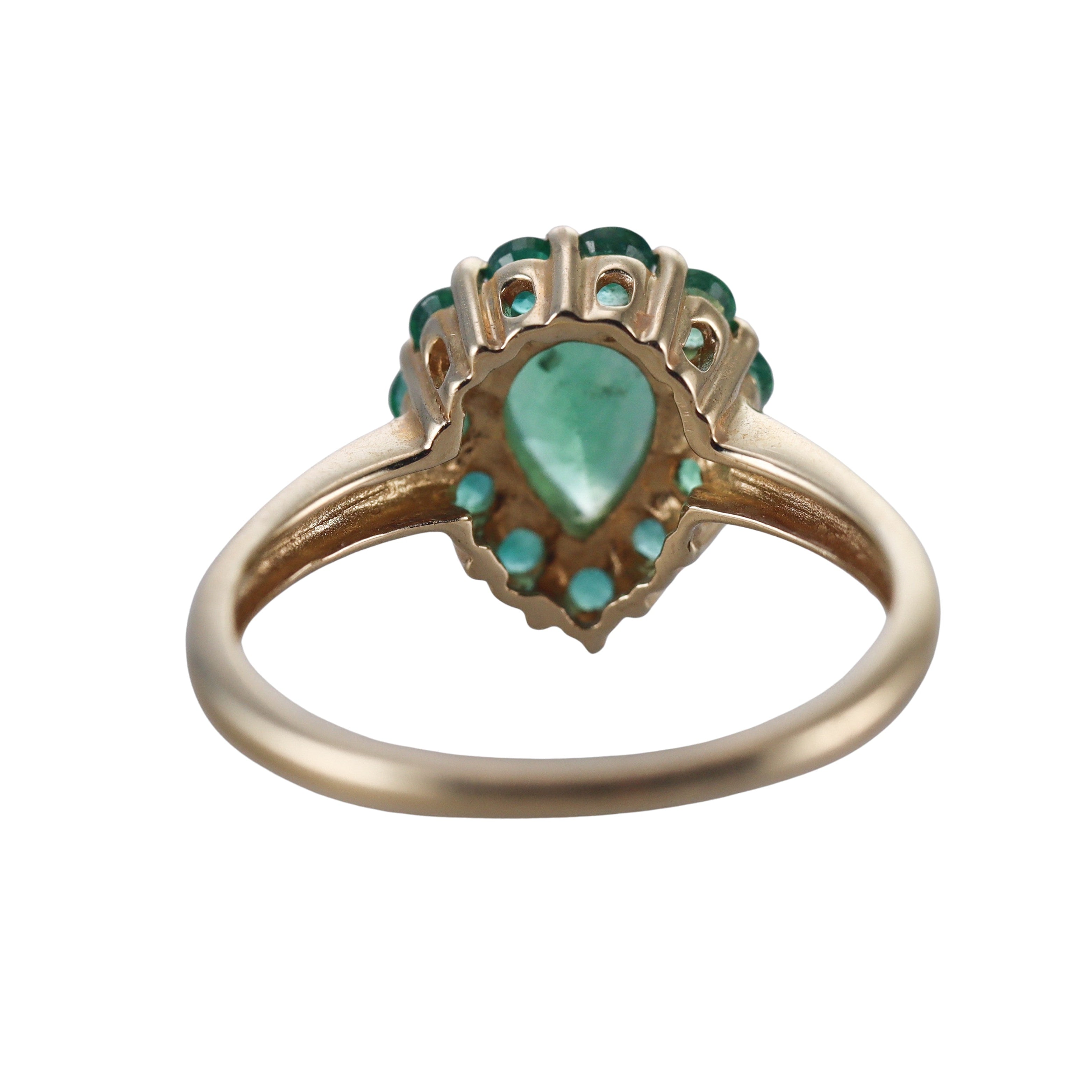 14k Yellow Gold Emerald Ring