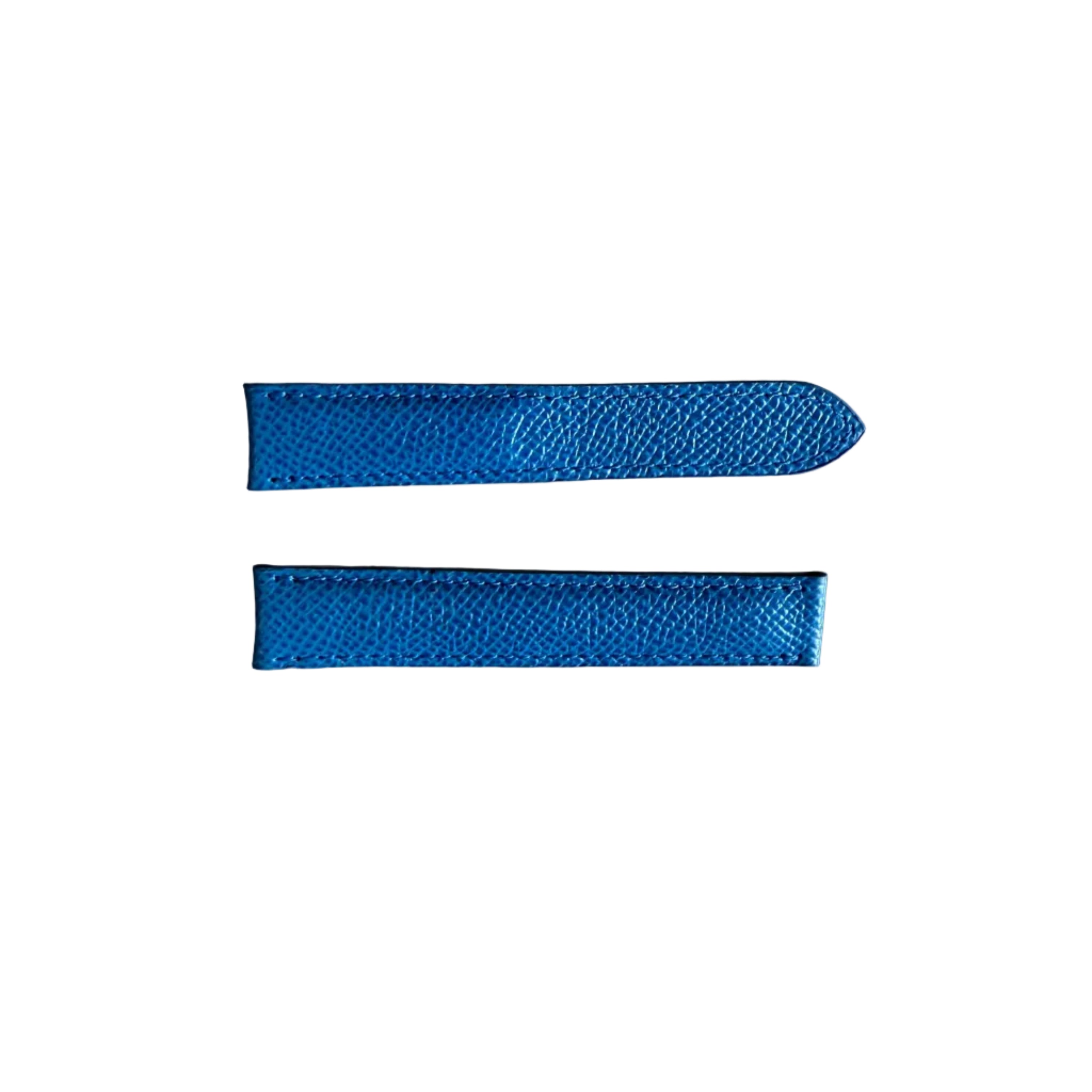 Authentic Cartier Blue Calfskin Watch Strap Band 16.75mm KD52G348