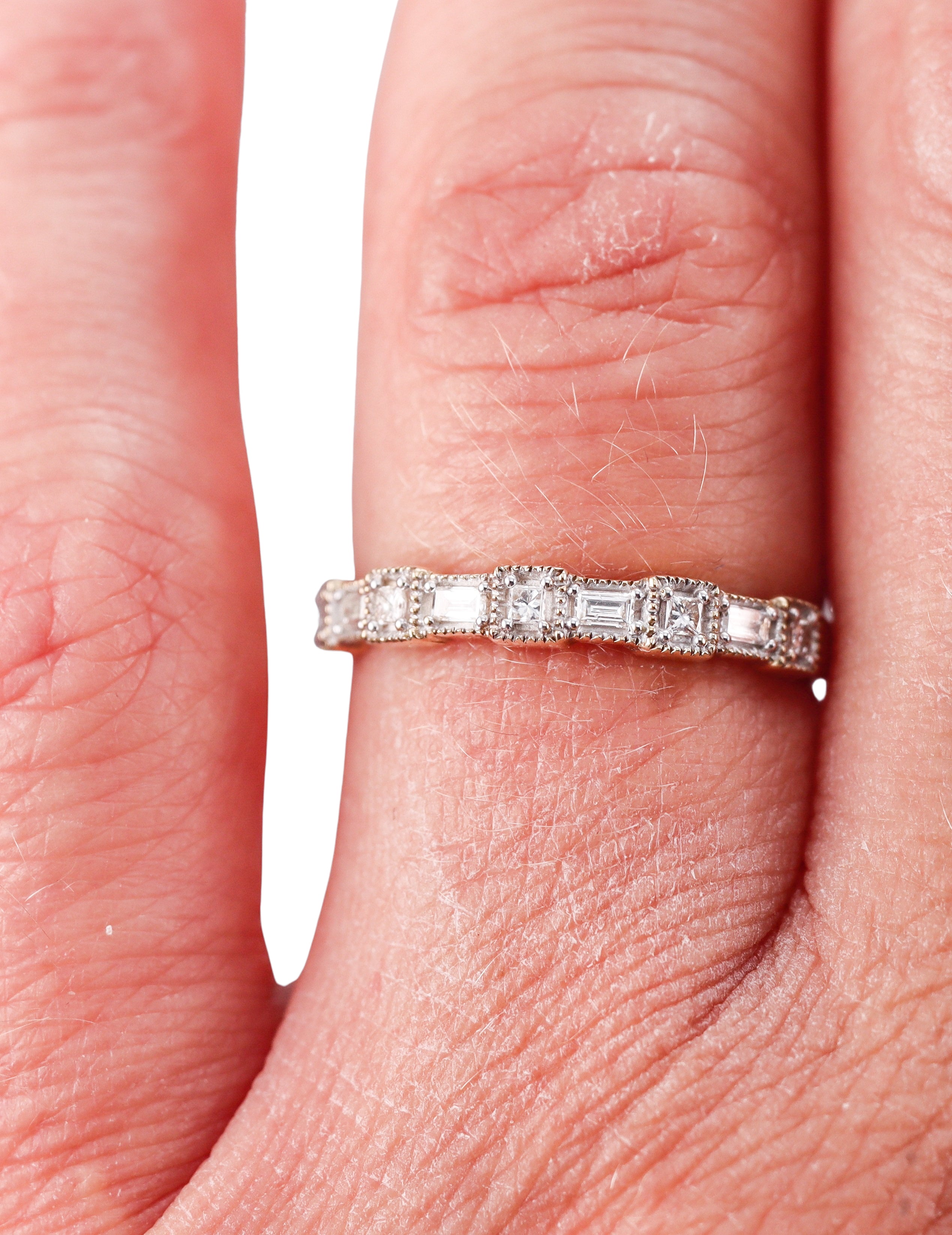 Kallati Yellow Gold Diamond Wedding Band Ring