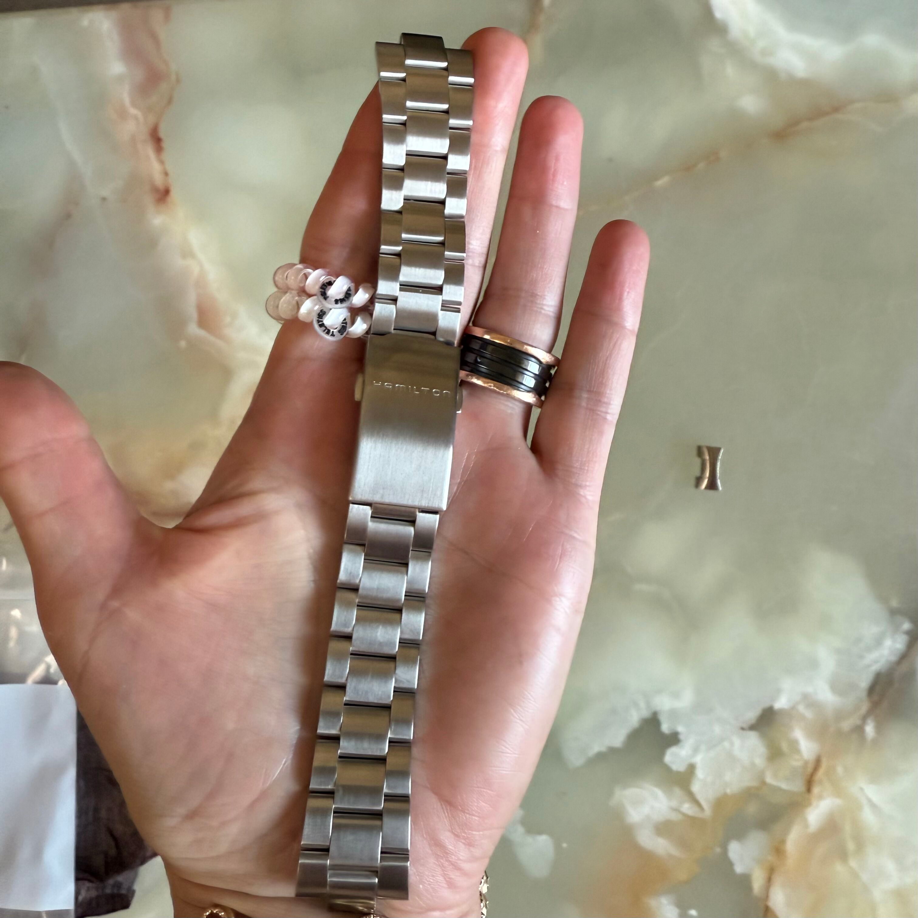 Authentic Hamilton Steel Watch Bracelet 21mm H605776100