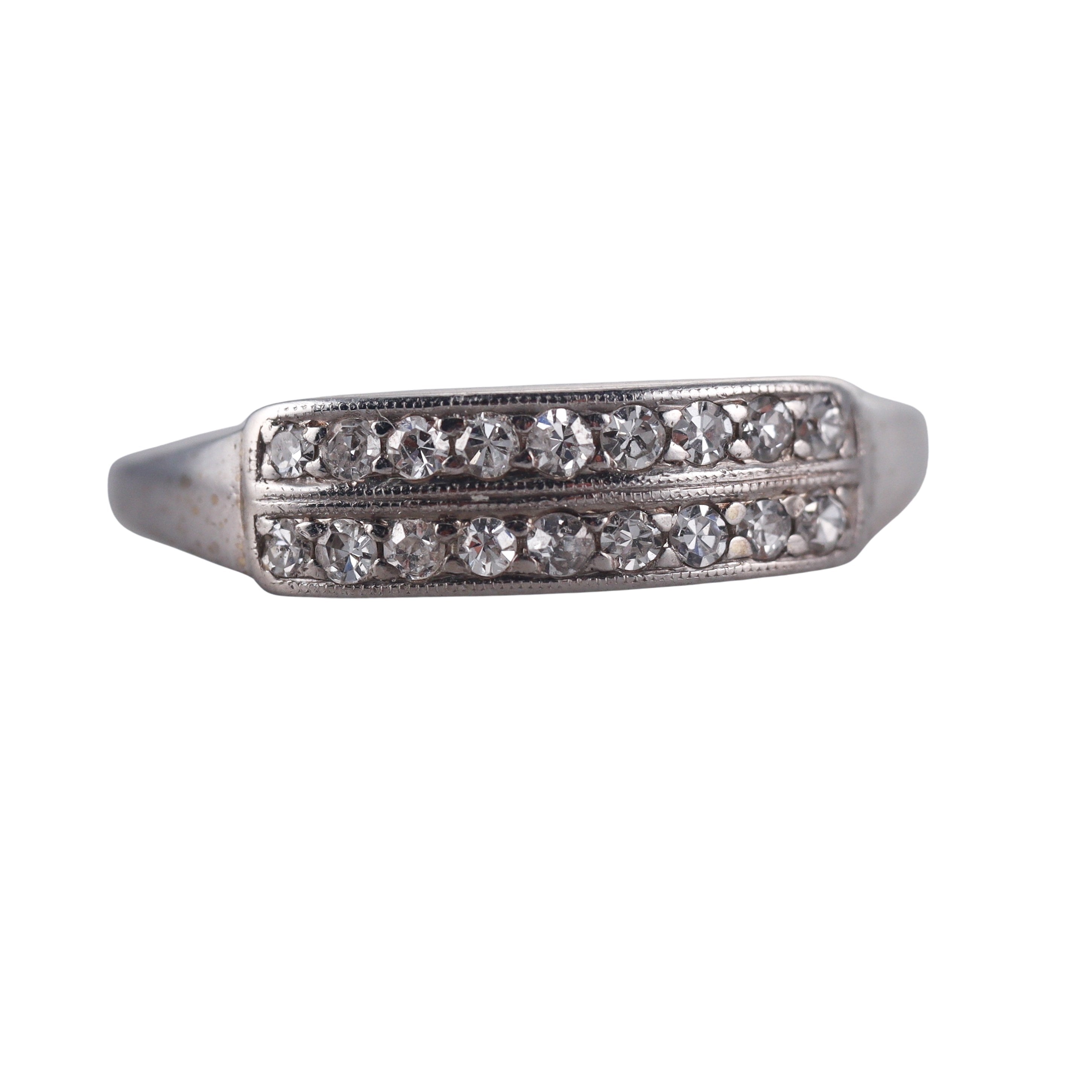 14k White Gold Diamond Ring